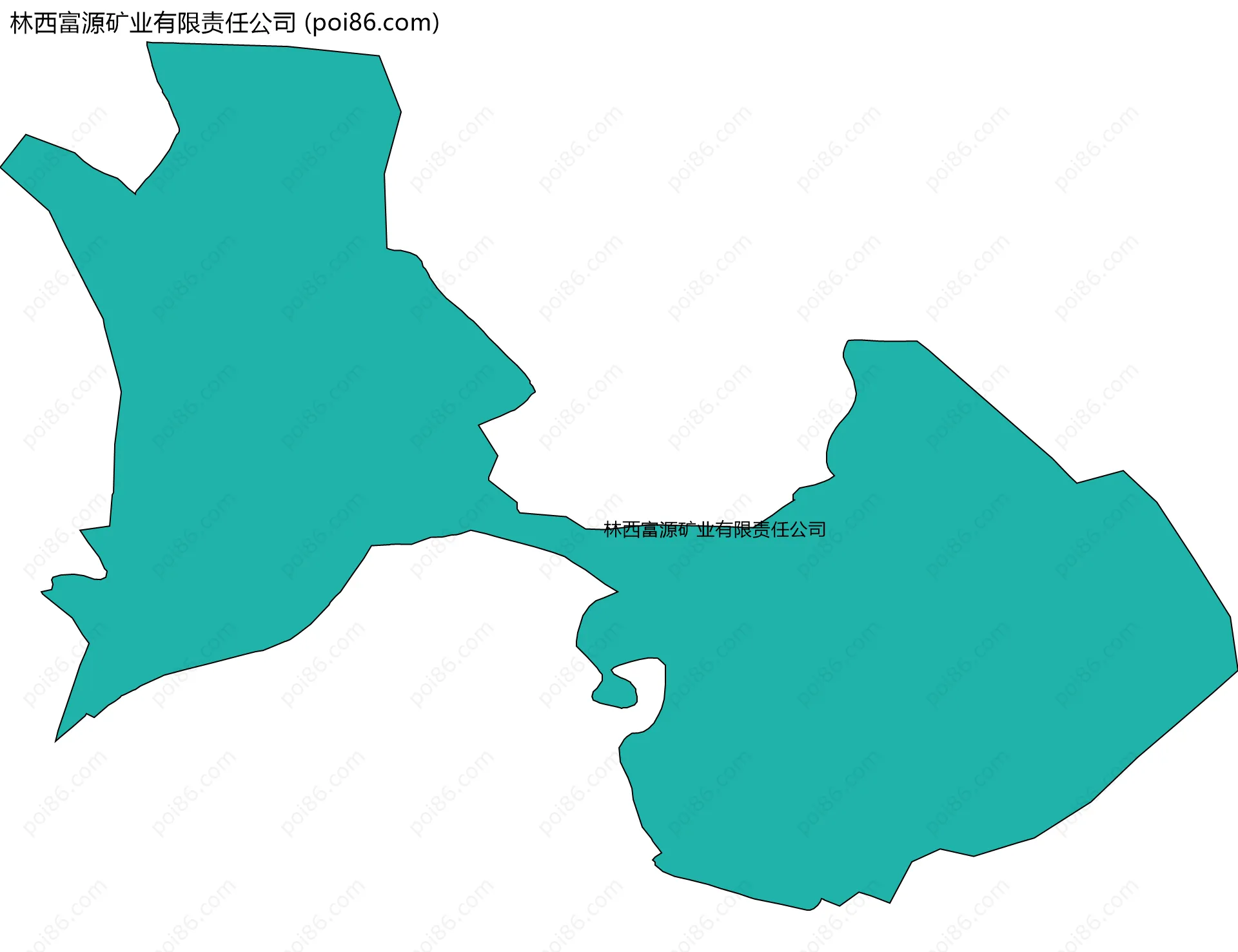 林西富源矿业有限责任公司边界地图