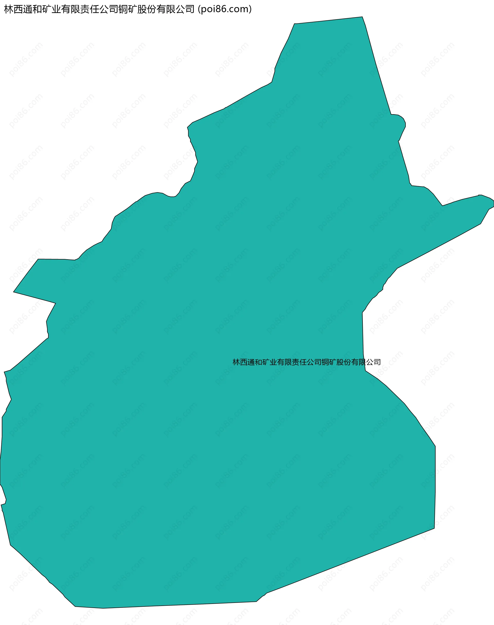 林西通和矿业有限责任公司铜矿股份有限公司边界地图