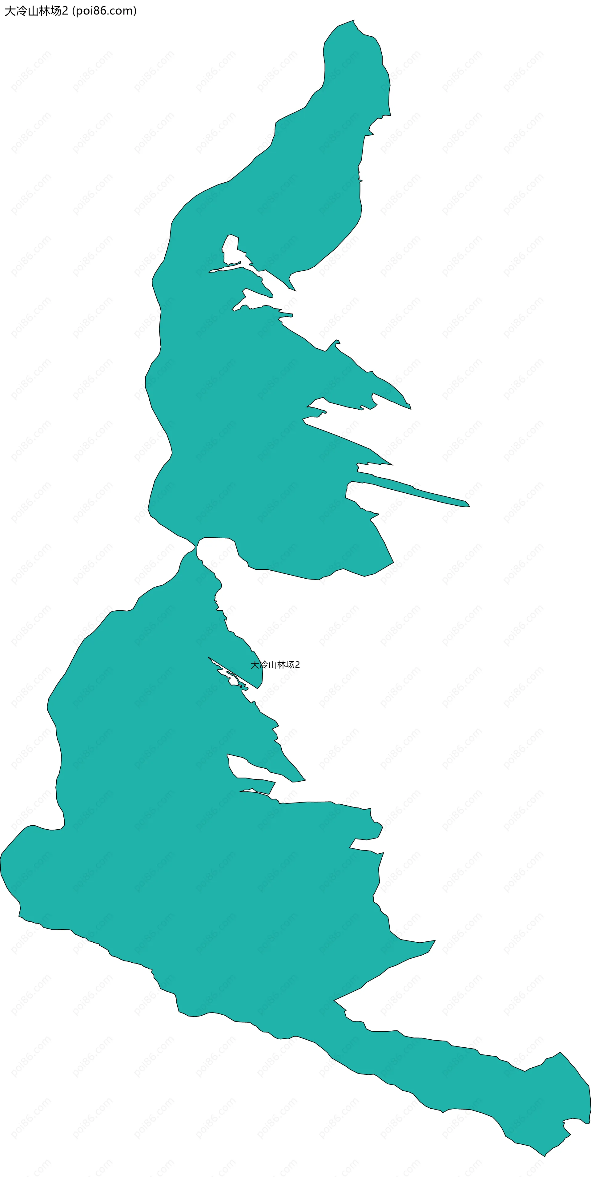 大冷山林场2边界地图