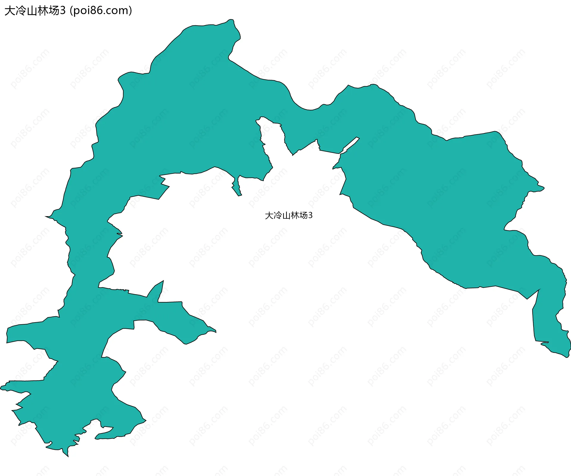 大冷山林场3边界地图