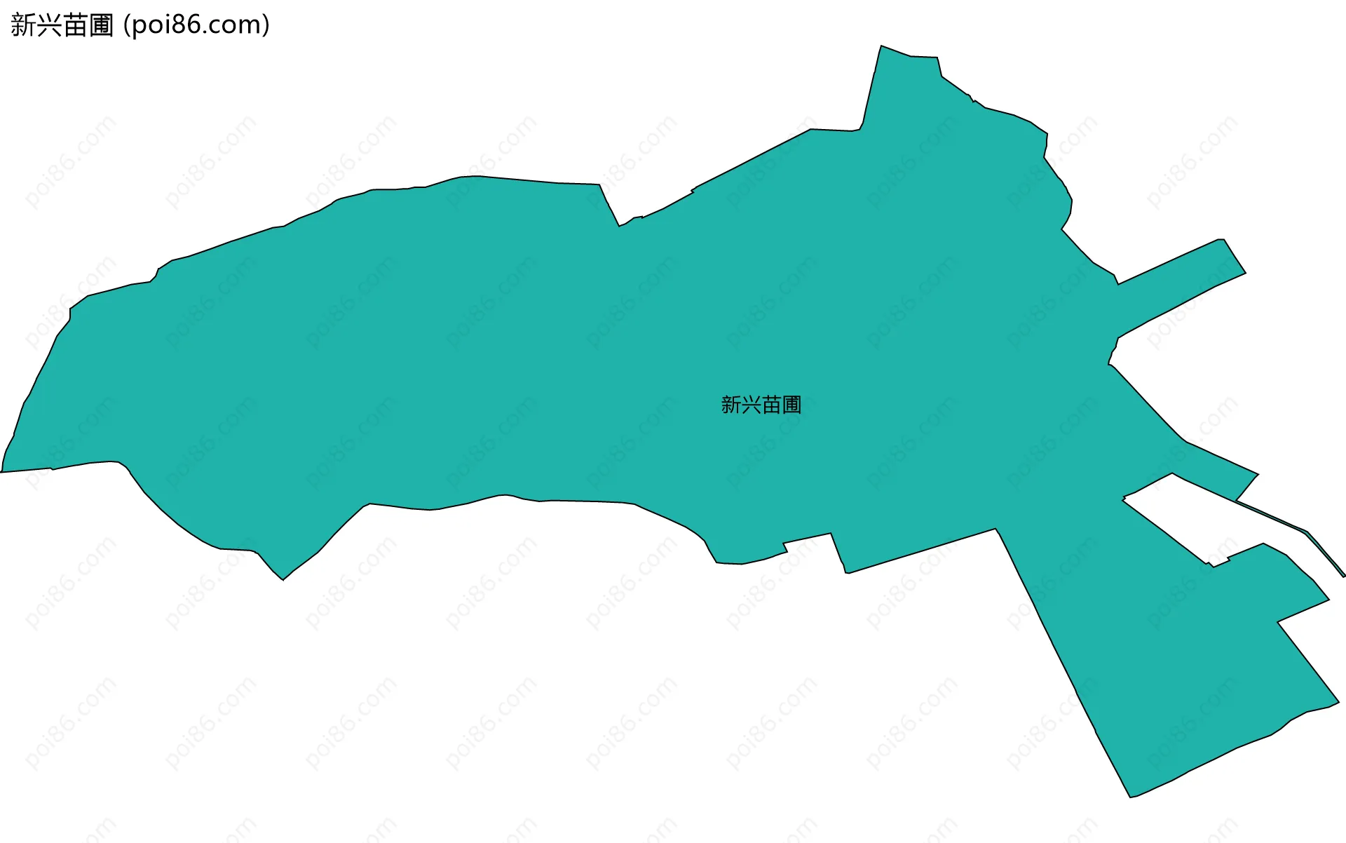 新兴苗圃边界地图