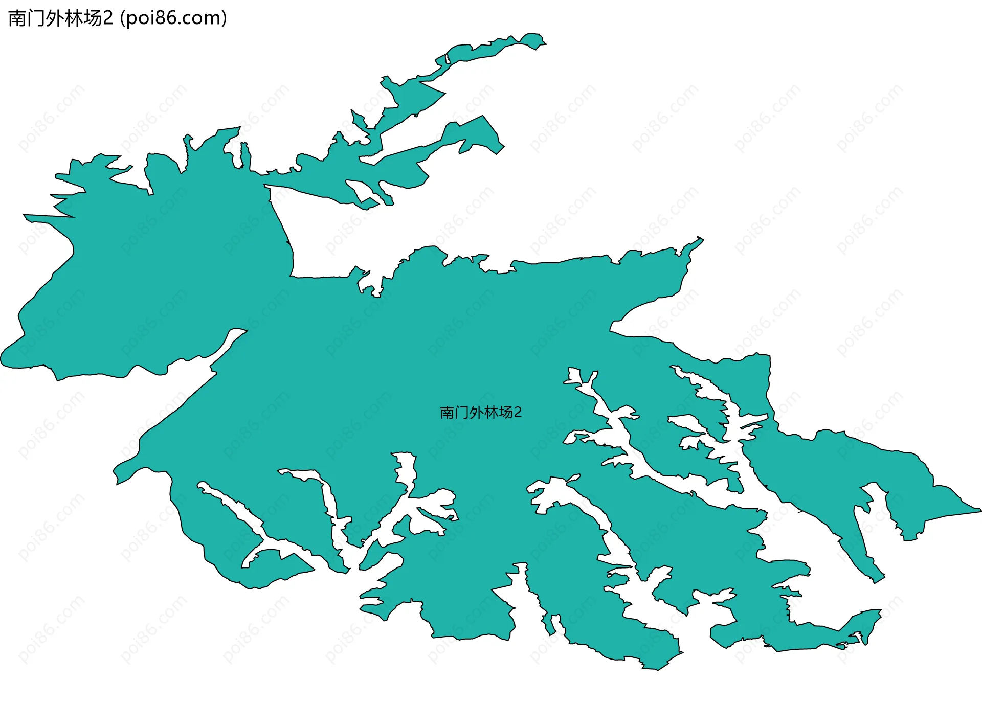 南门外林场2边界地图