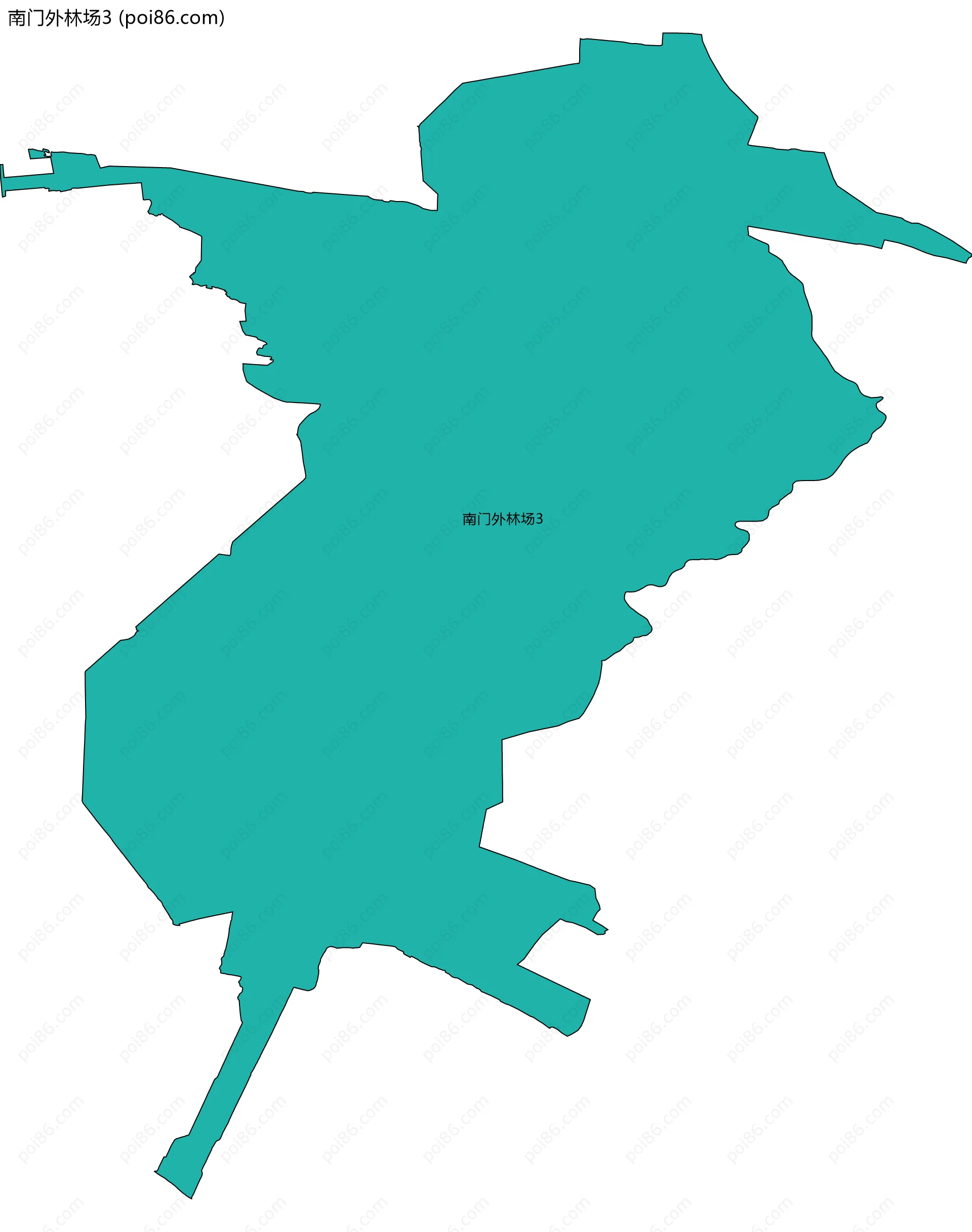 南门外林场3边界地图