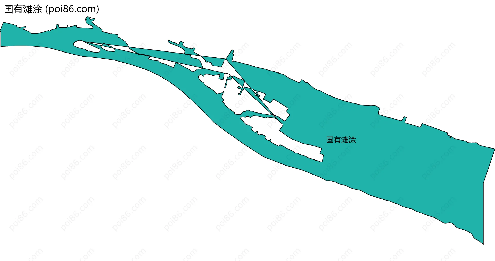 国有滩涂边界地图