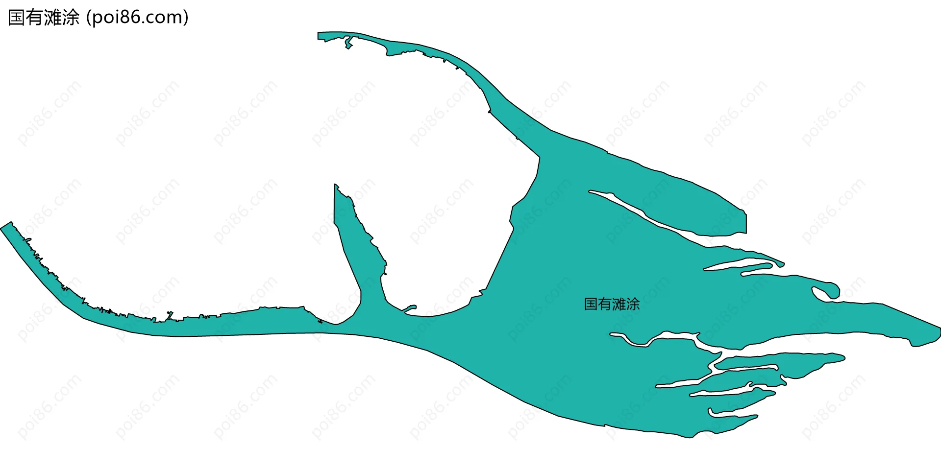国有滩涂边界地图