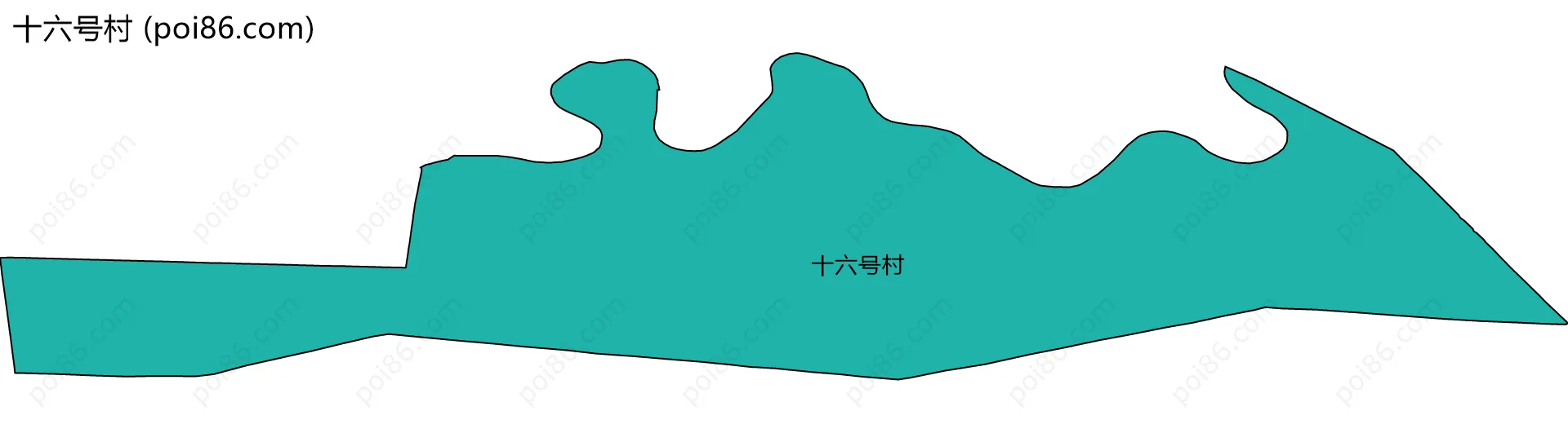 十六号村边界地图