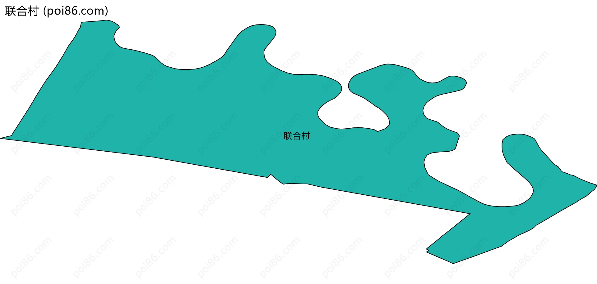 联合村边界地图