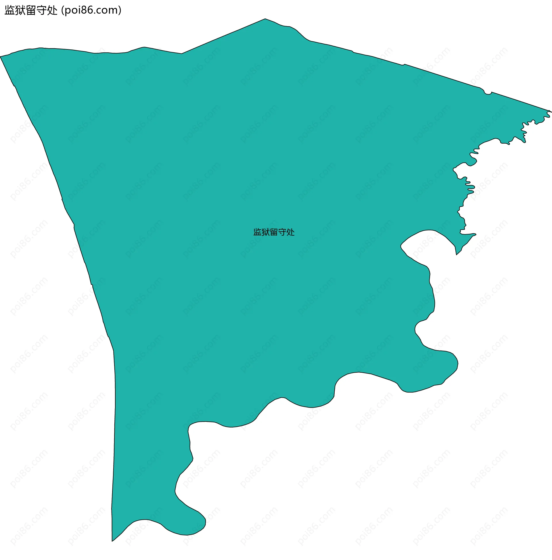 监狱留守处边界地图