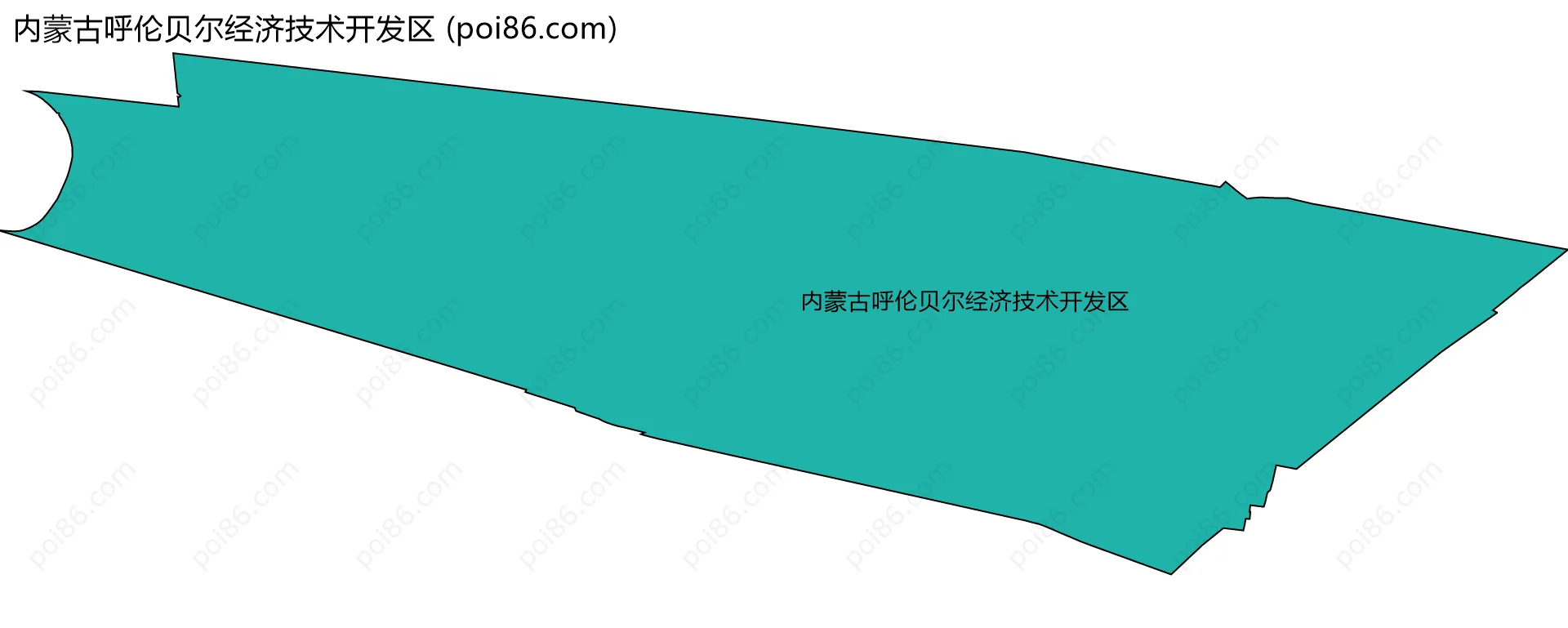 内蒙古呼伦贝尔经济技术开发区边界地图