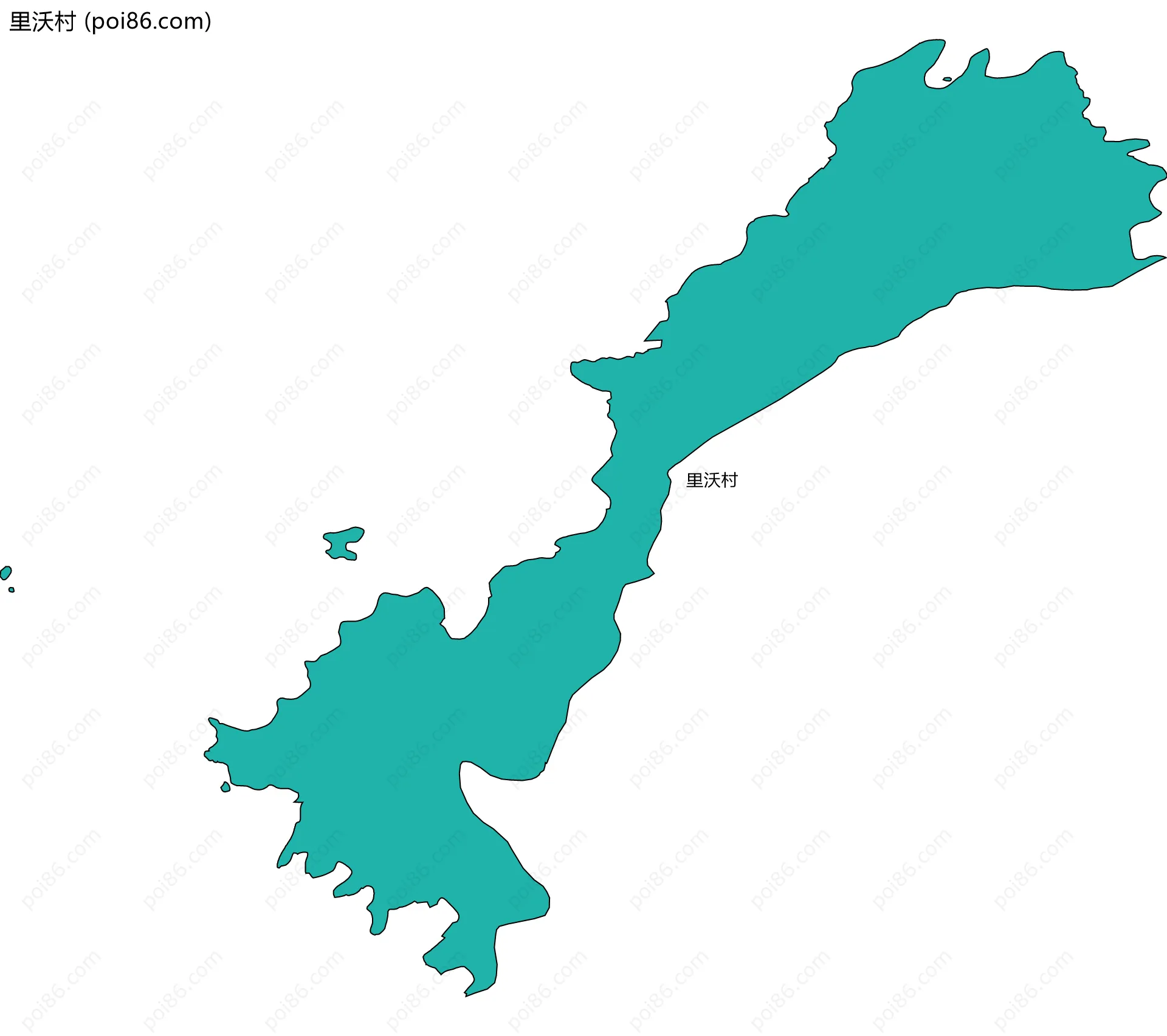 里沃村边界地图