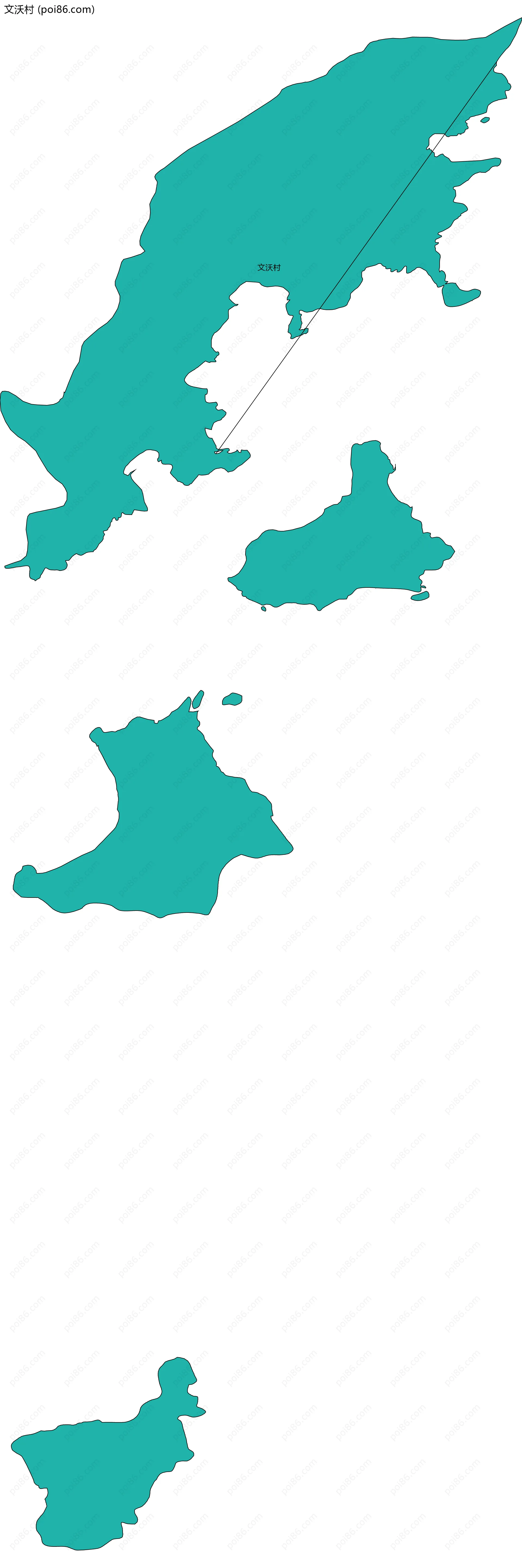 文沃村边界地图