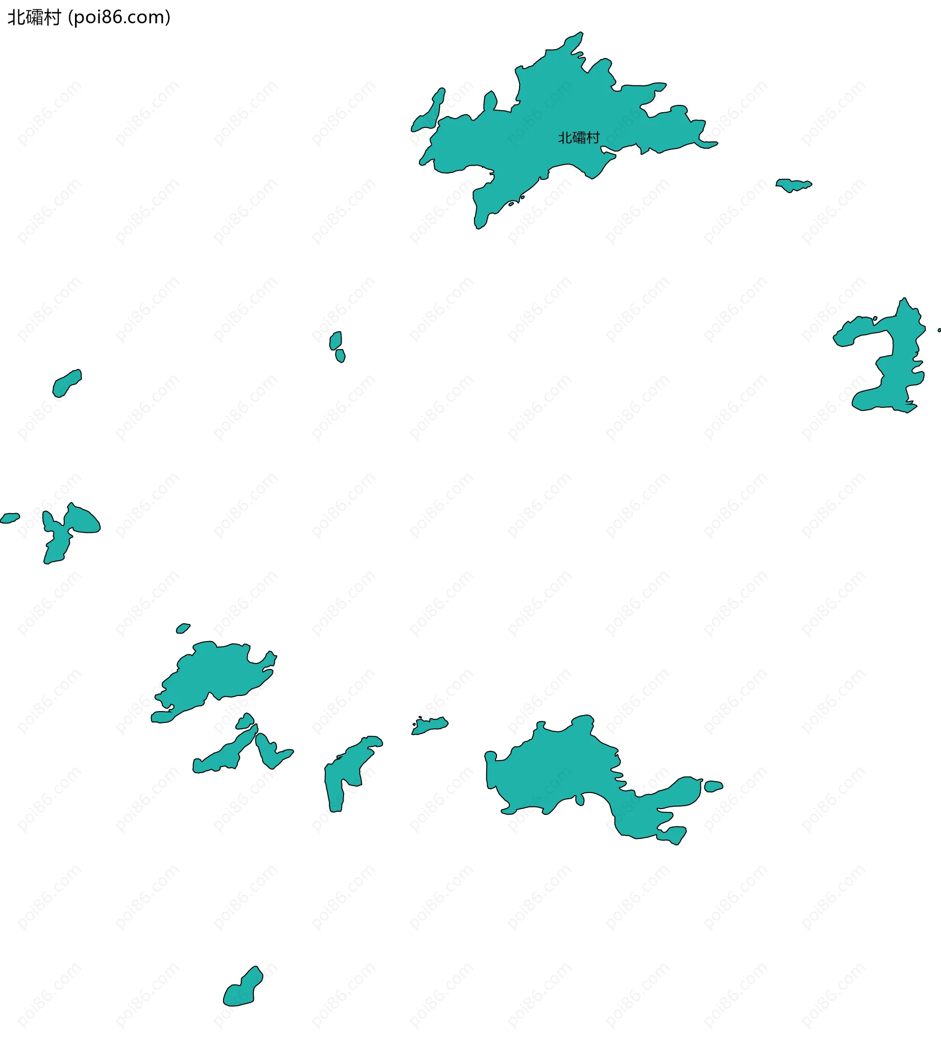 北礵村边界地图