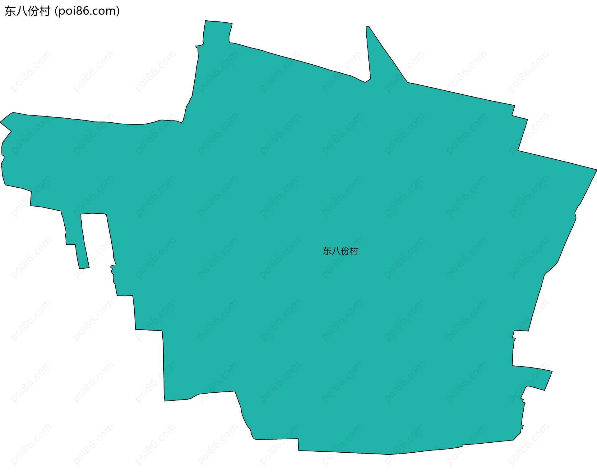 东八份村边界地图
