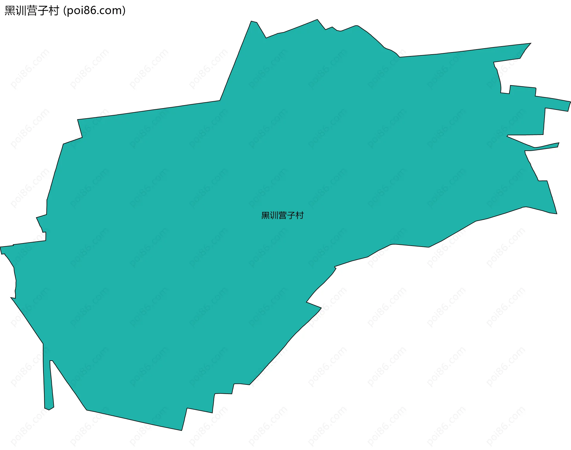 黑训营子村边界地图