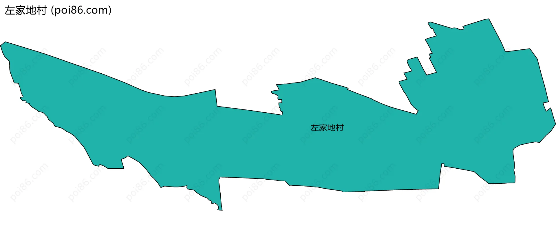 左家地村边界地图