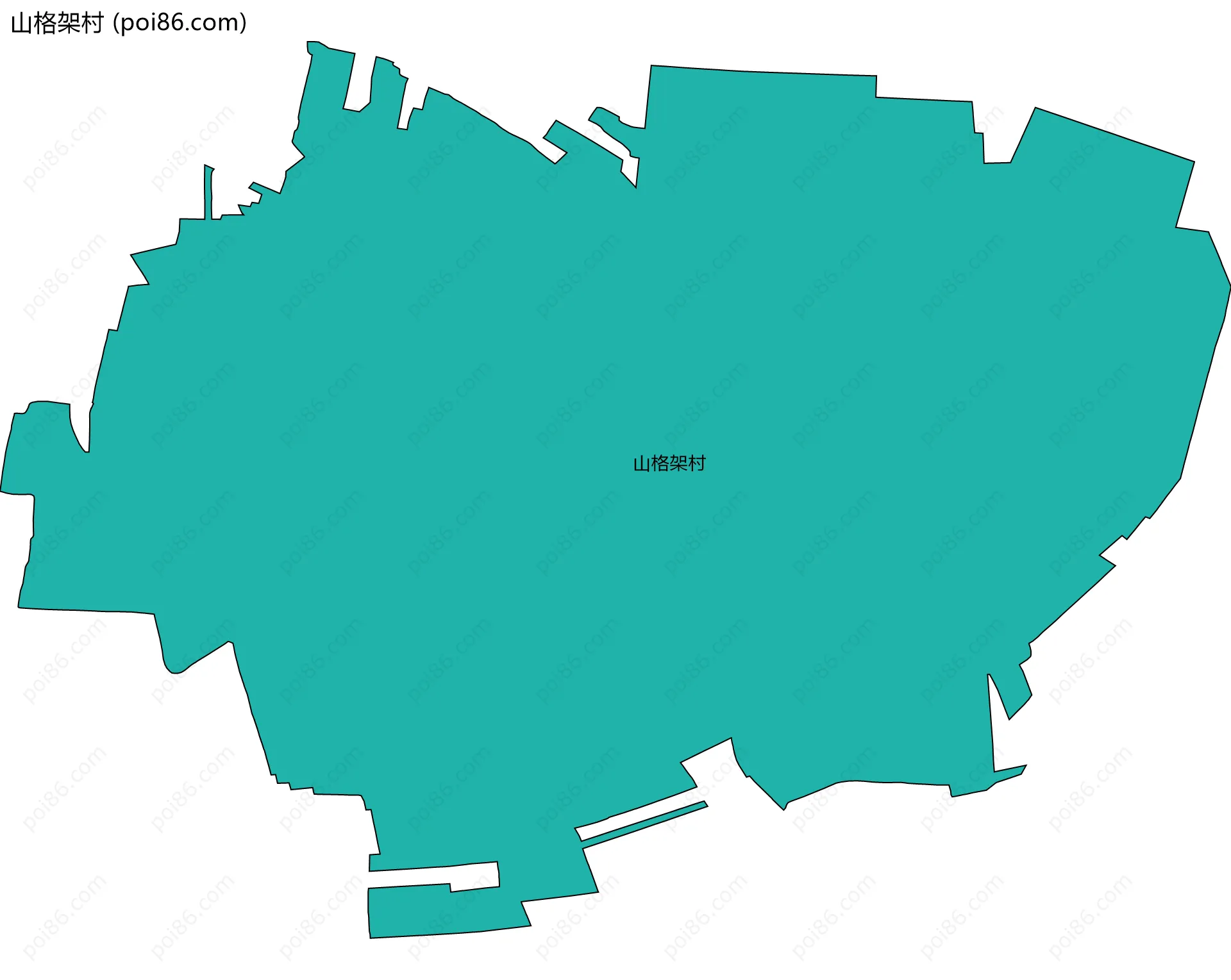 山格架村边界地图