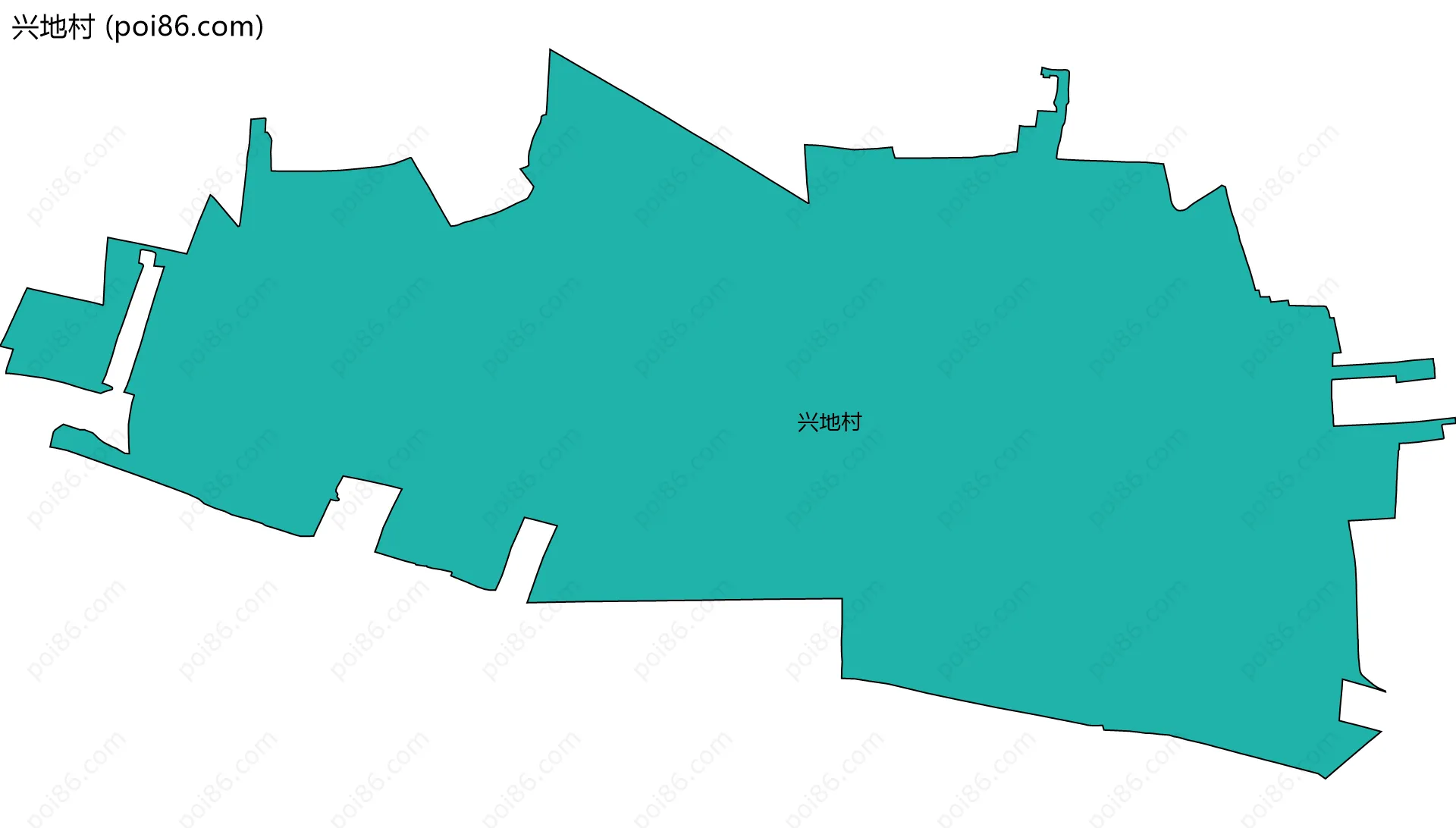 兴地村边界地图