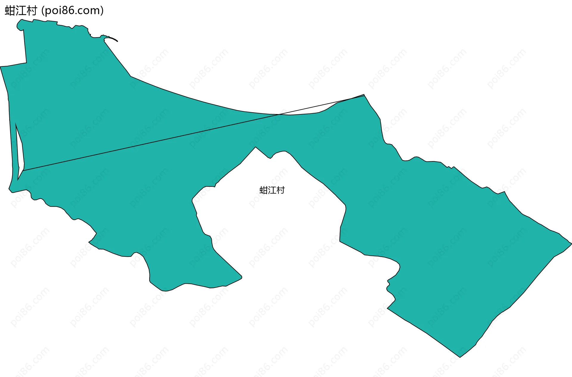 蚶江村边界地图