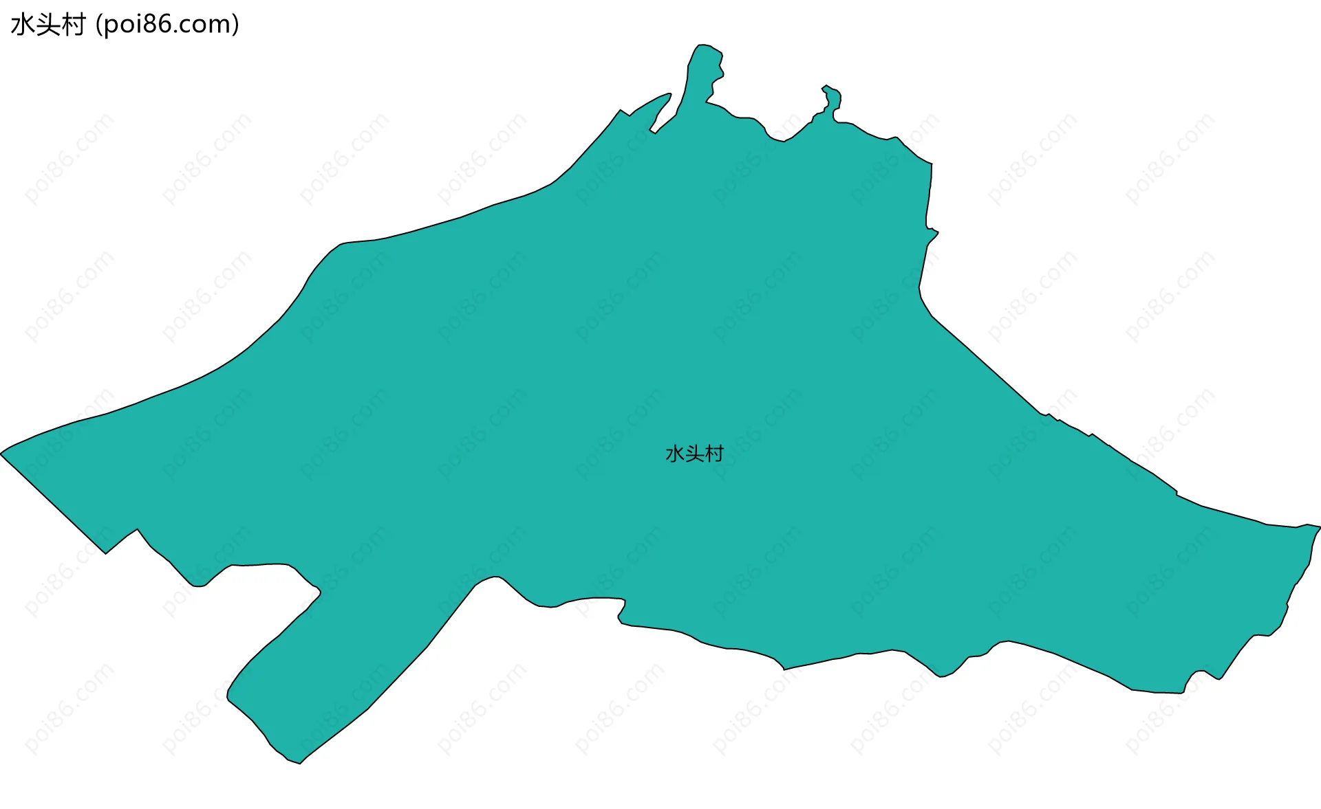 水头村边界地图