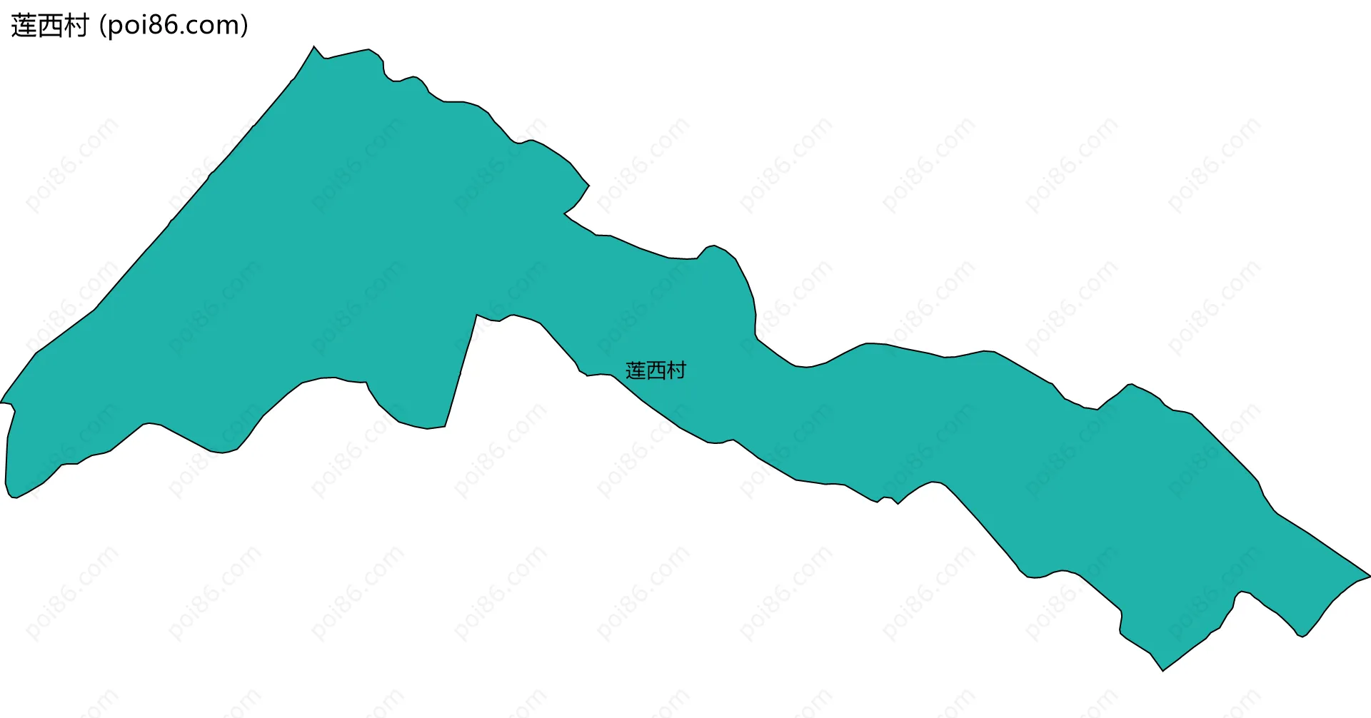 莲西村边界地图