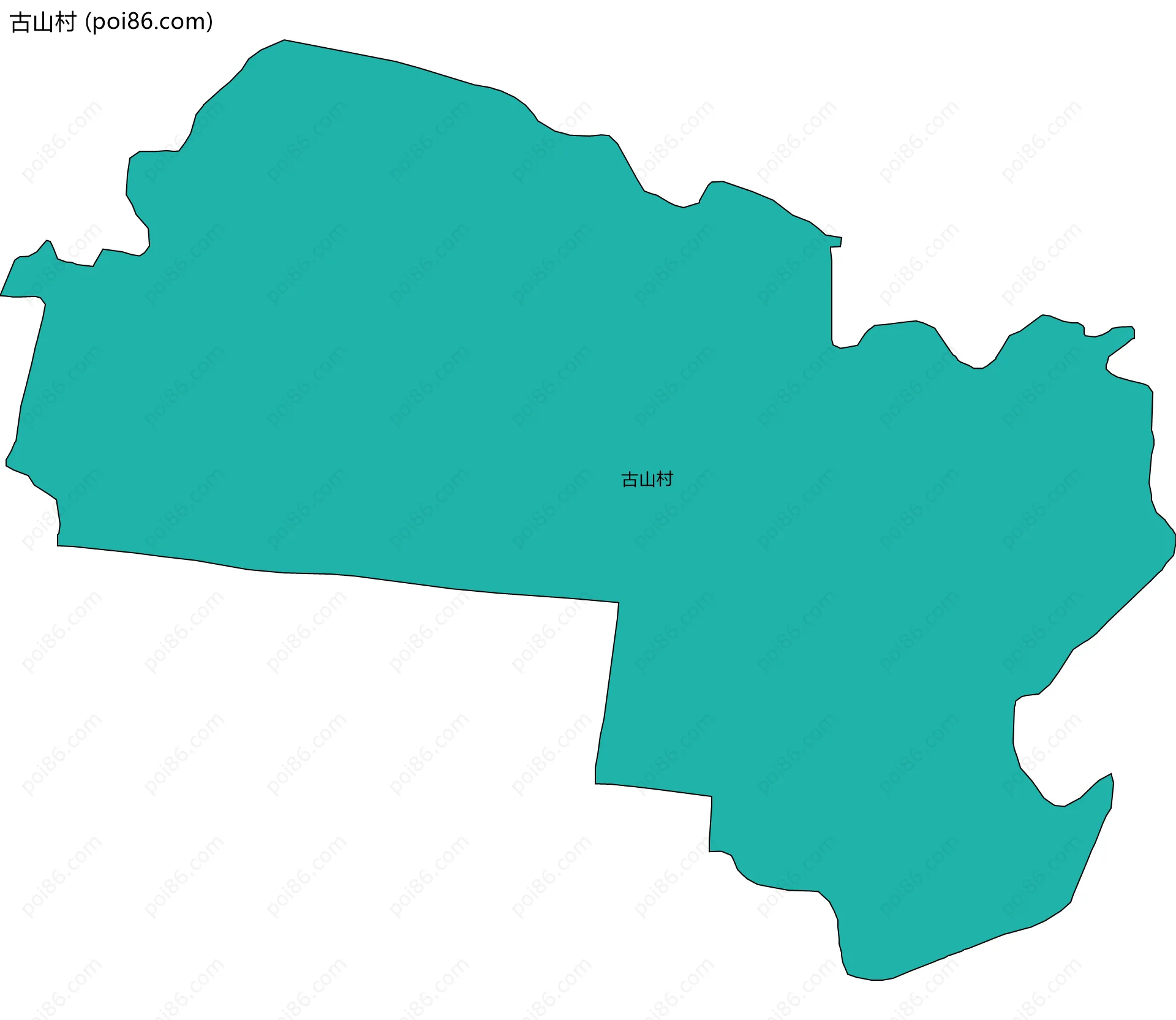 古山村边界地图