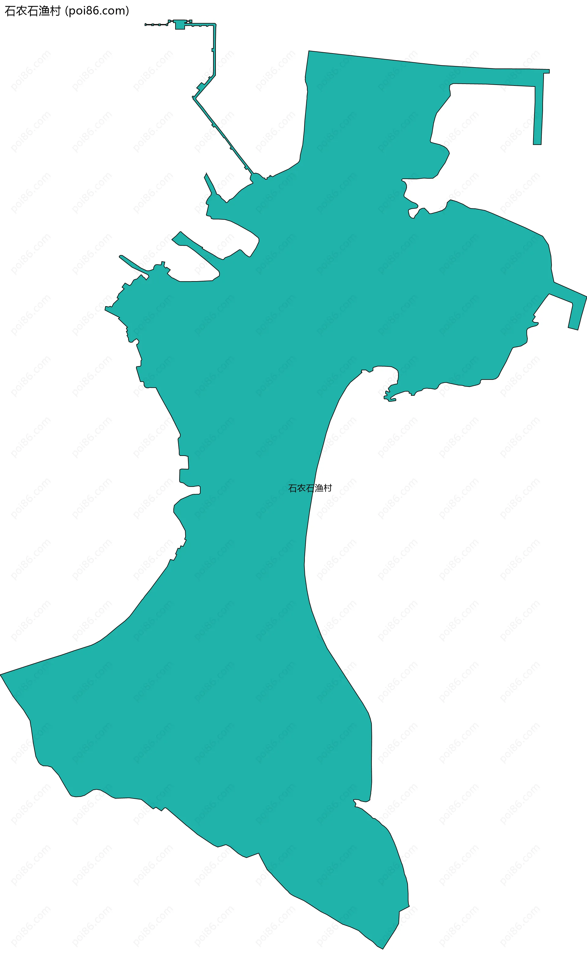 石农石渔村边界地图