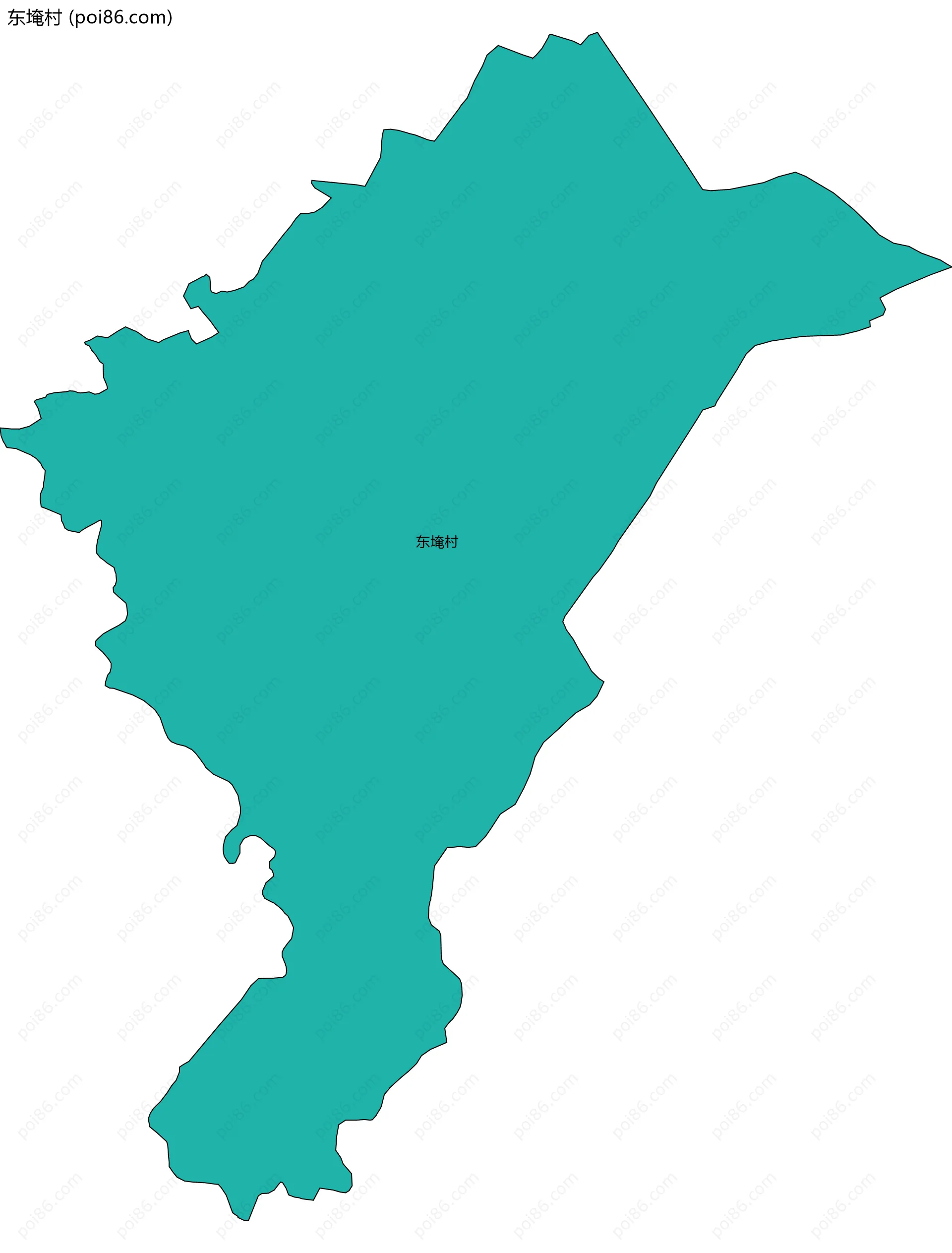 东埯村边界地图