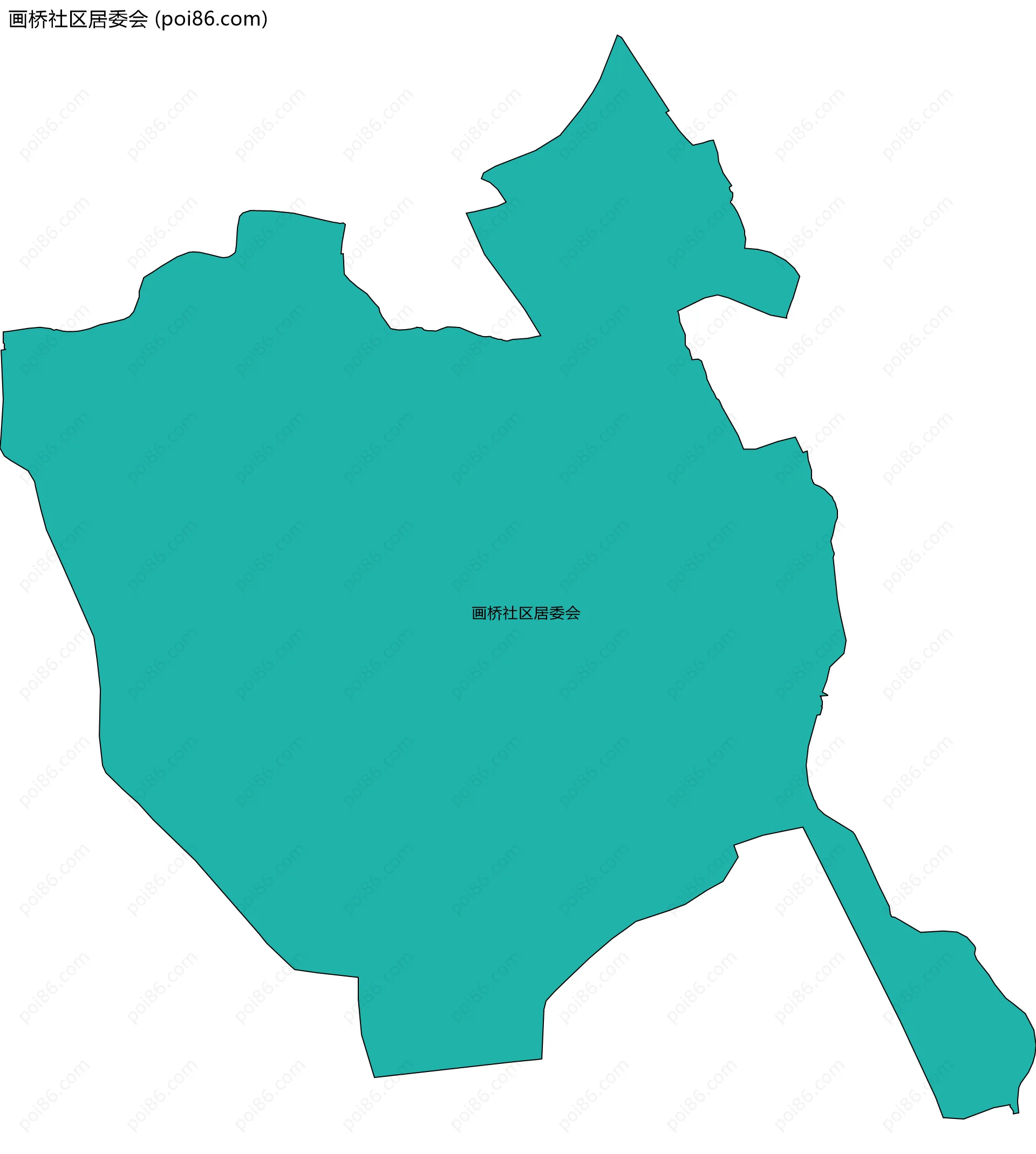 画桥社区居委会边界地图