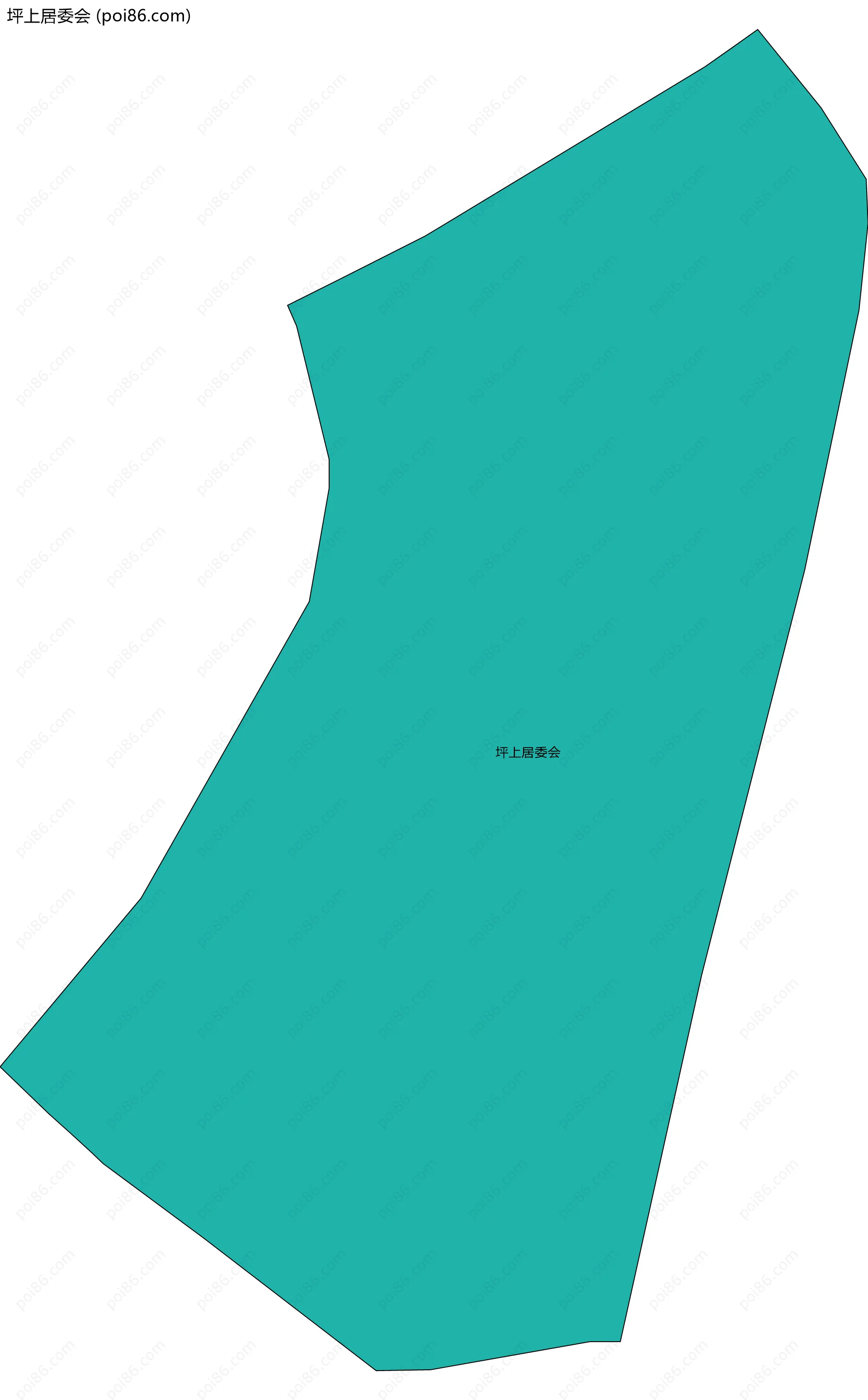 坪上居委会边界地图