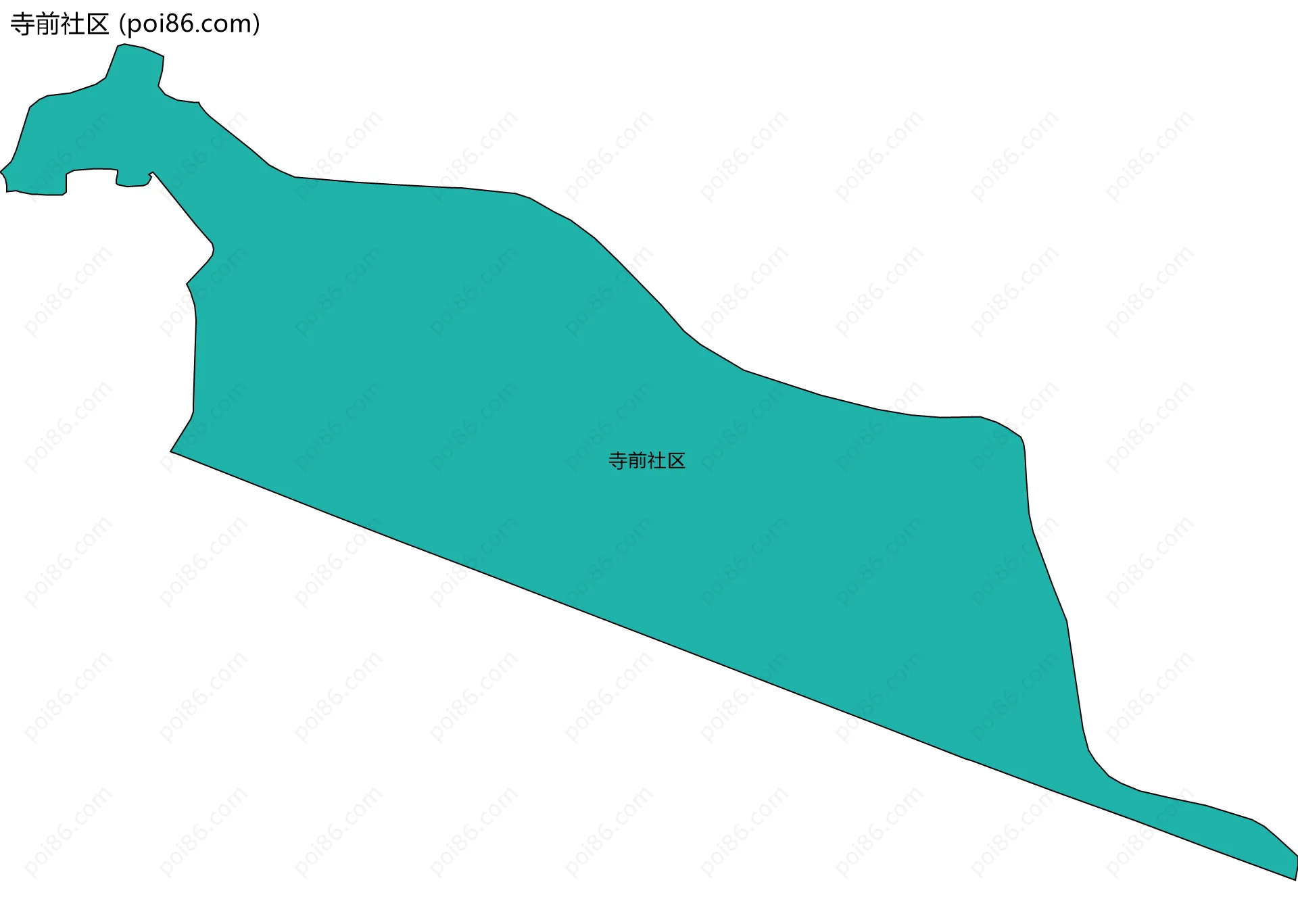 寺前社区边界地图
