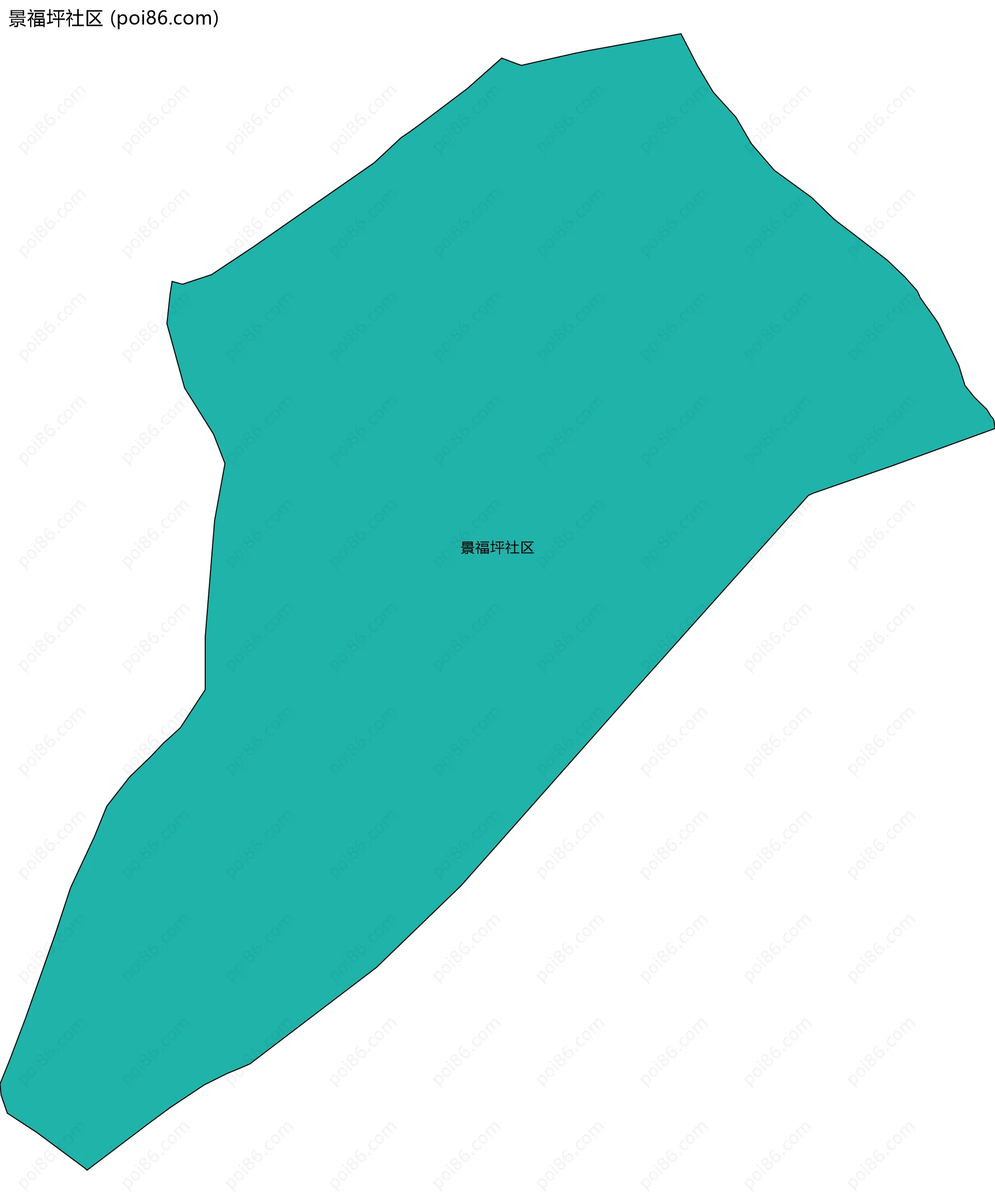 景福坪社区边界地图