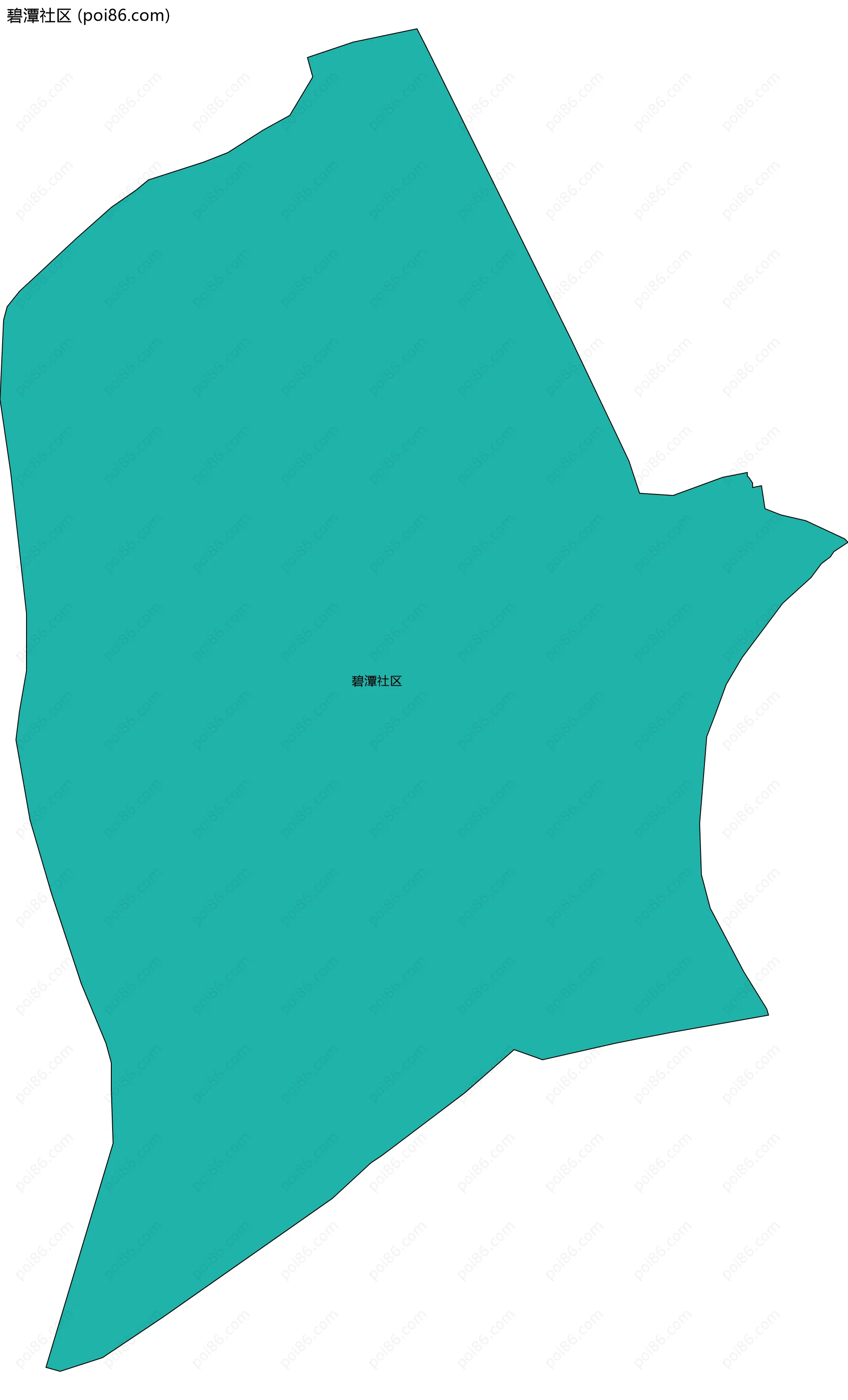 碧潭社区边界地图