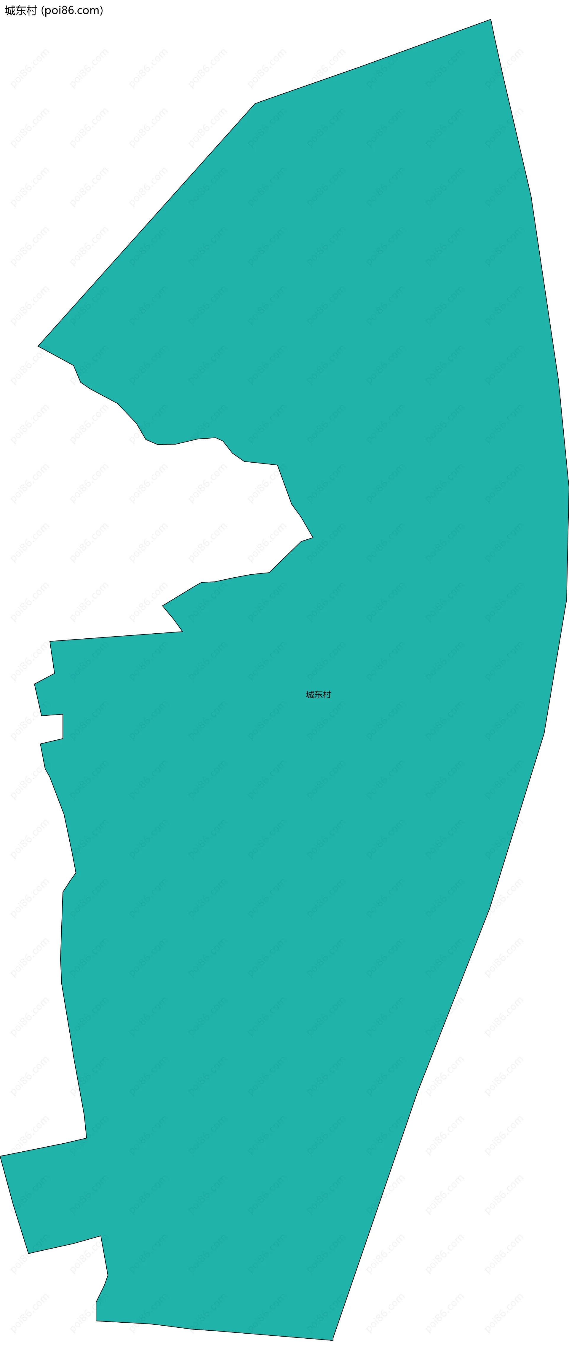 城东村边界地图