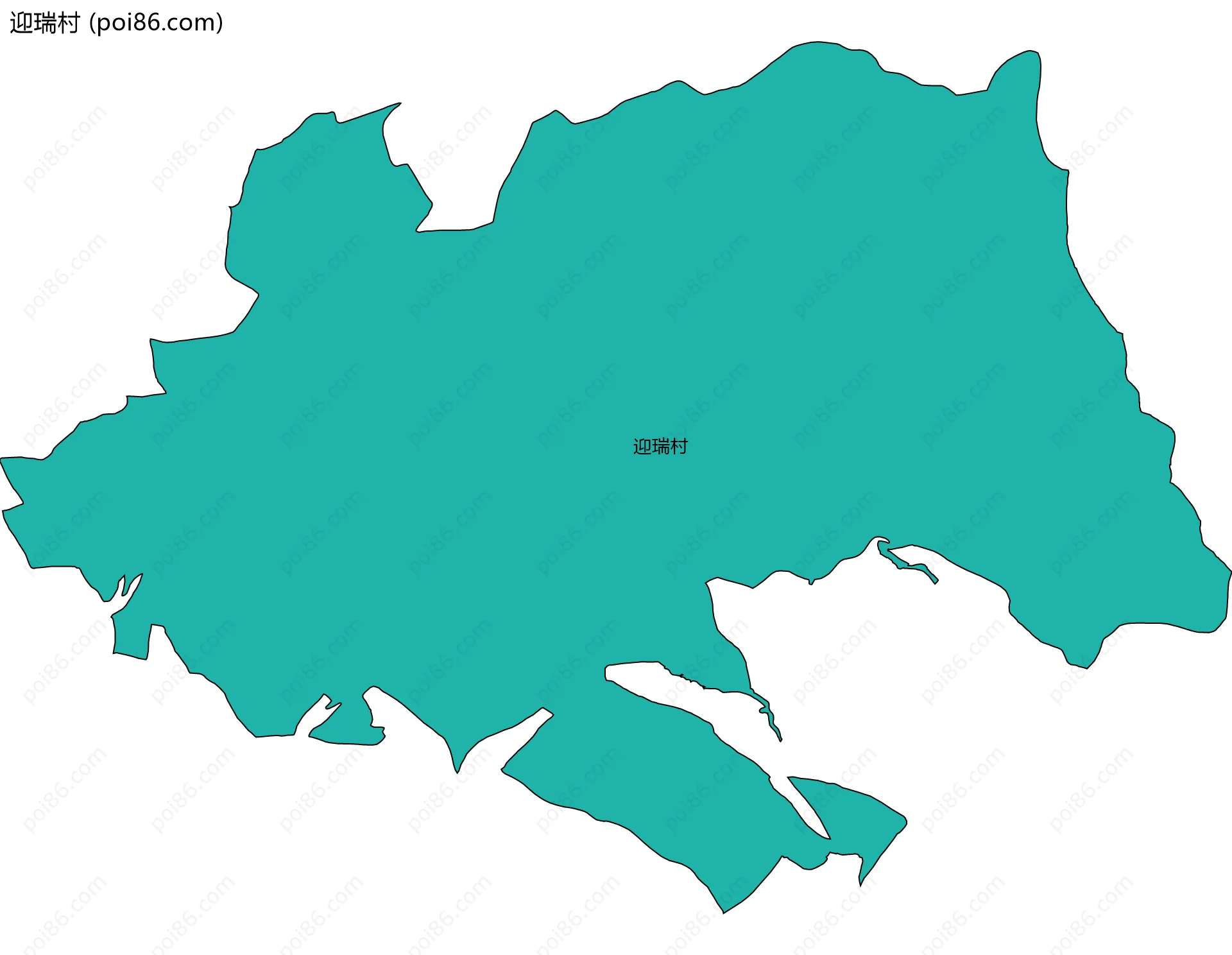 迎瑞村边界地图