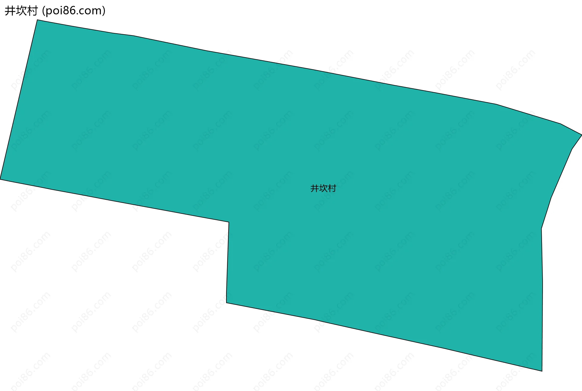 井坎村边界地图