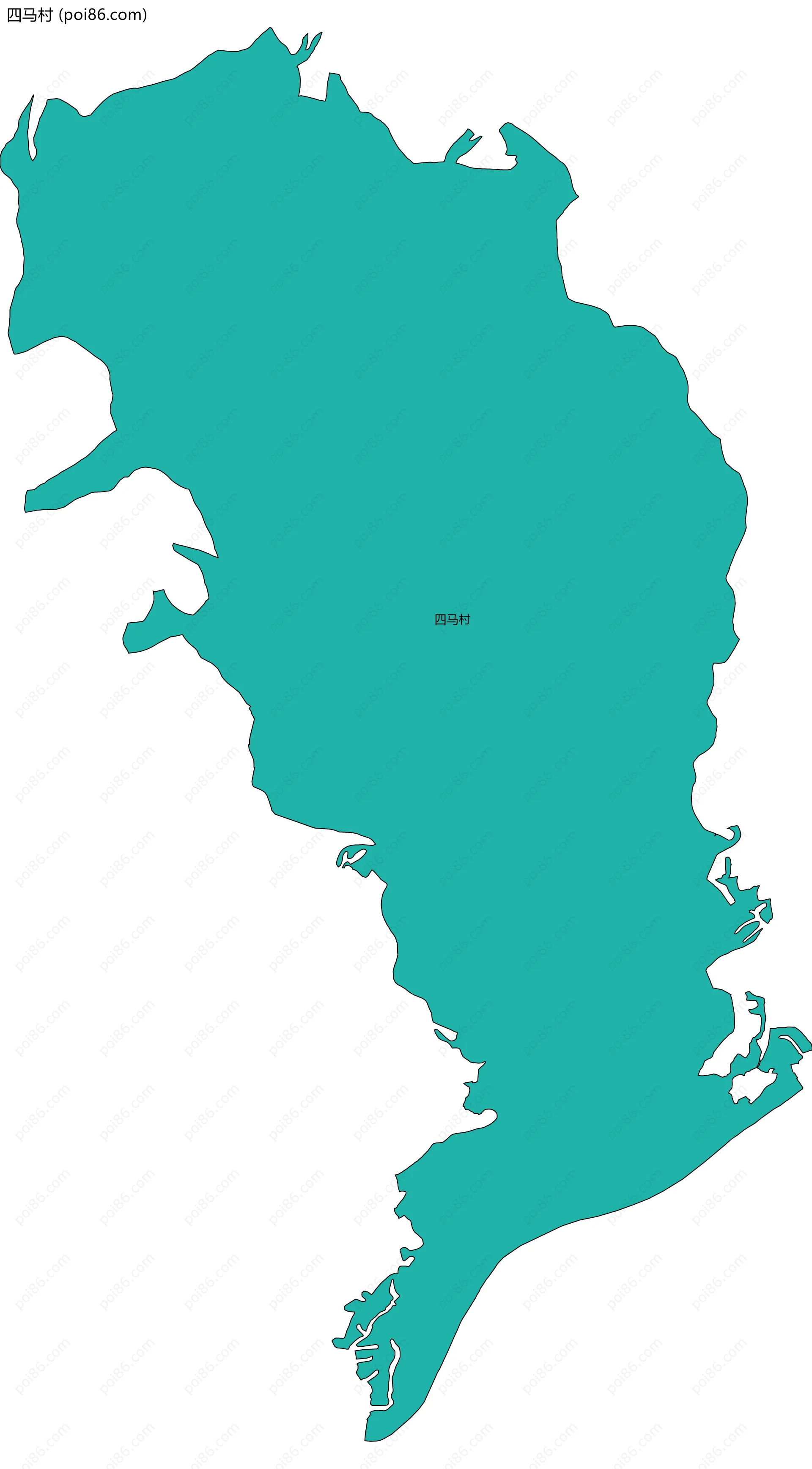 四马村边界地图