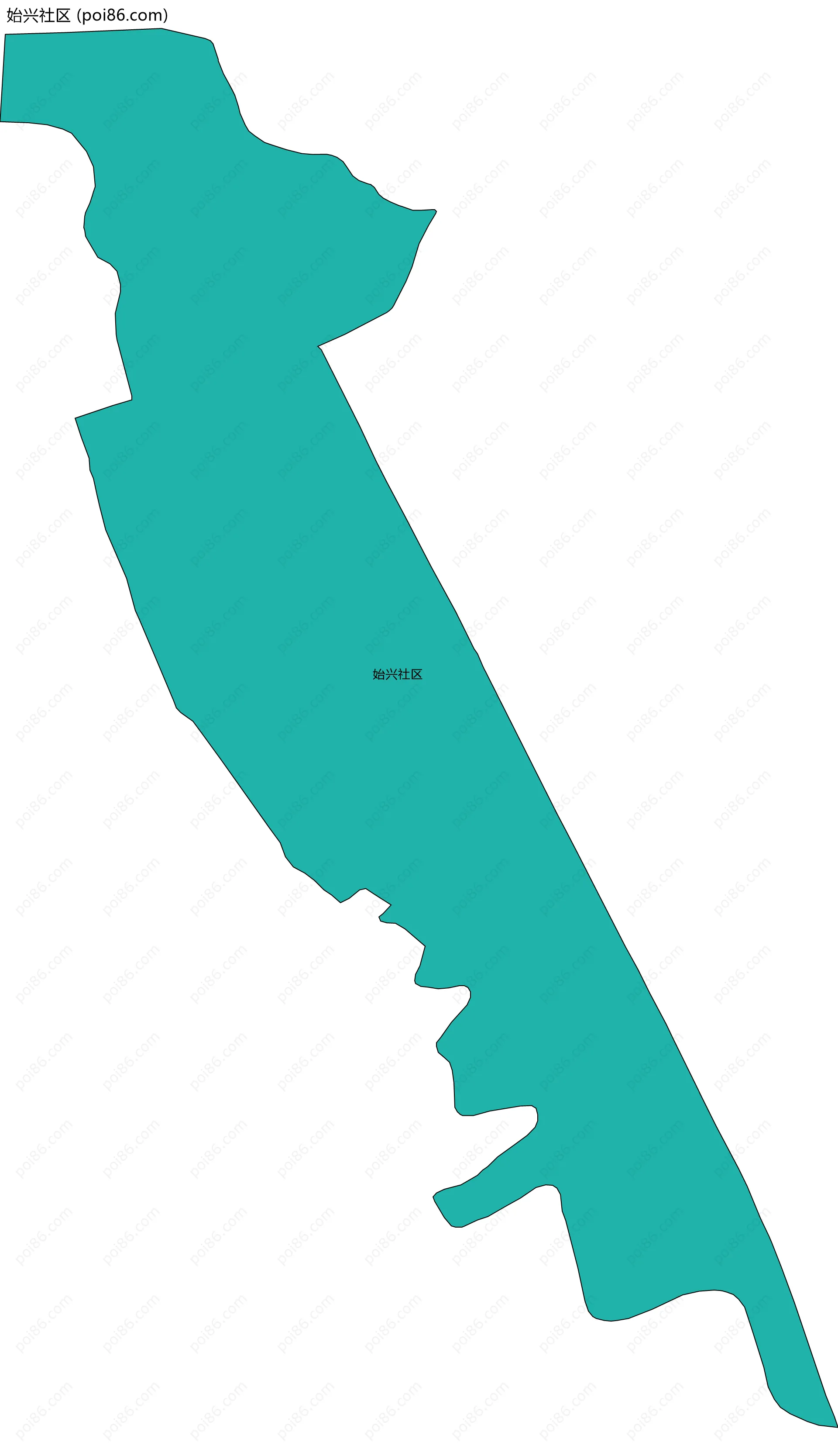 始兴社区边界地图