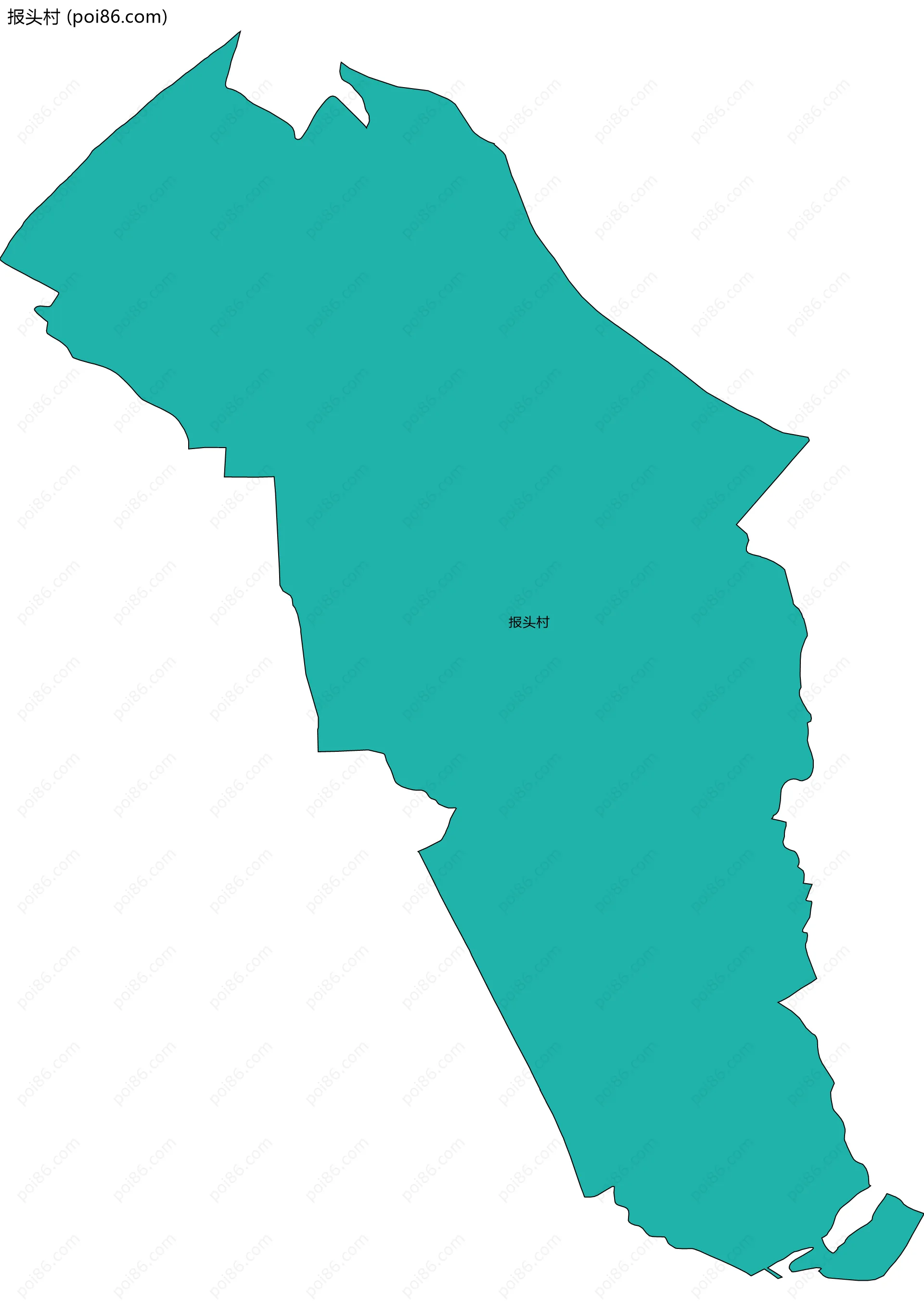 报头村边界地图