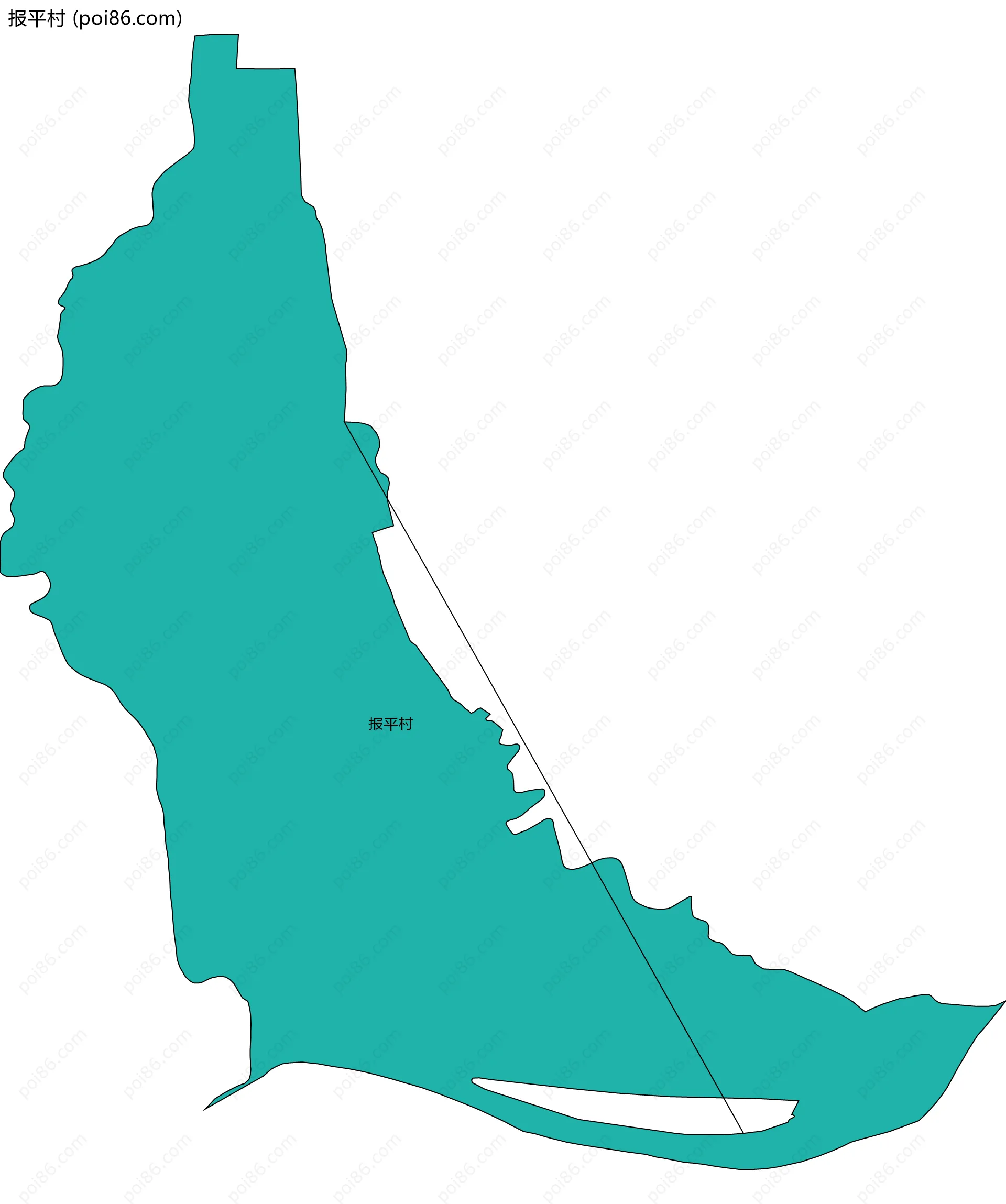 报平村边界地图