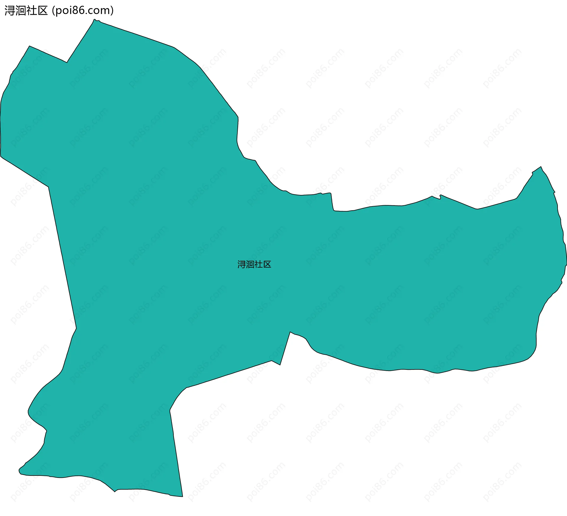 浔洄社区边界地图