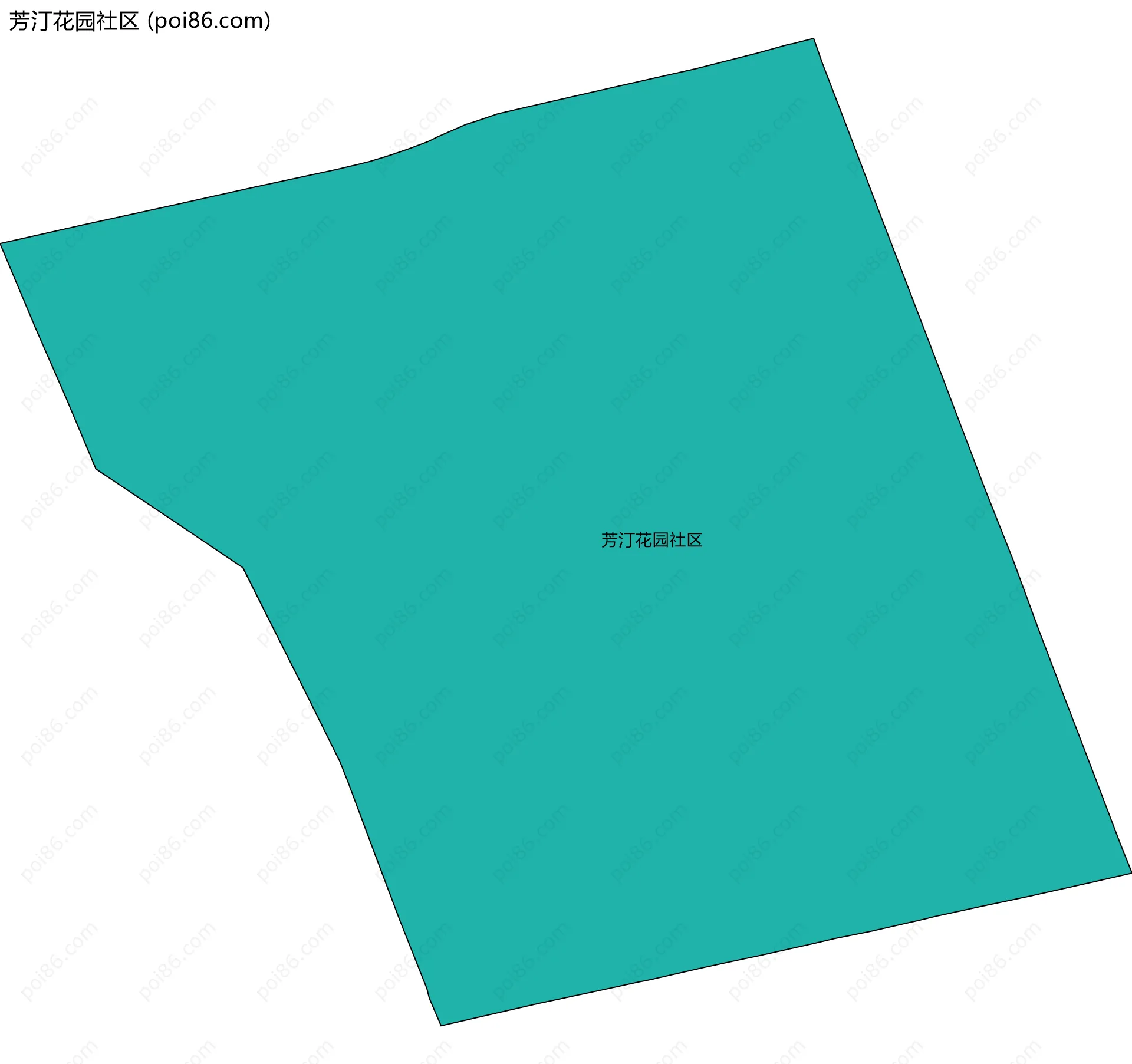 芳汀花园社区边界地图