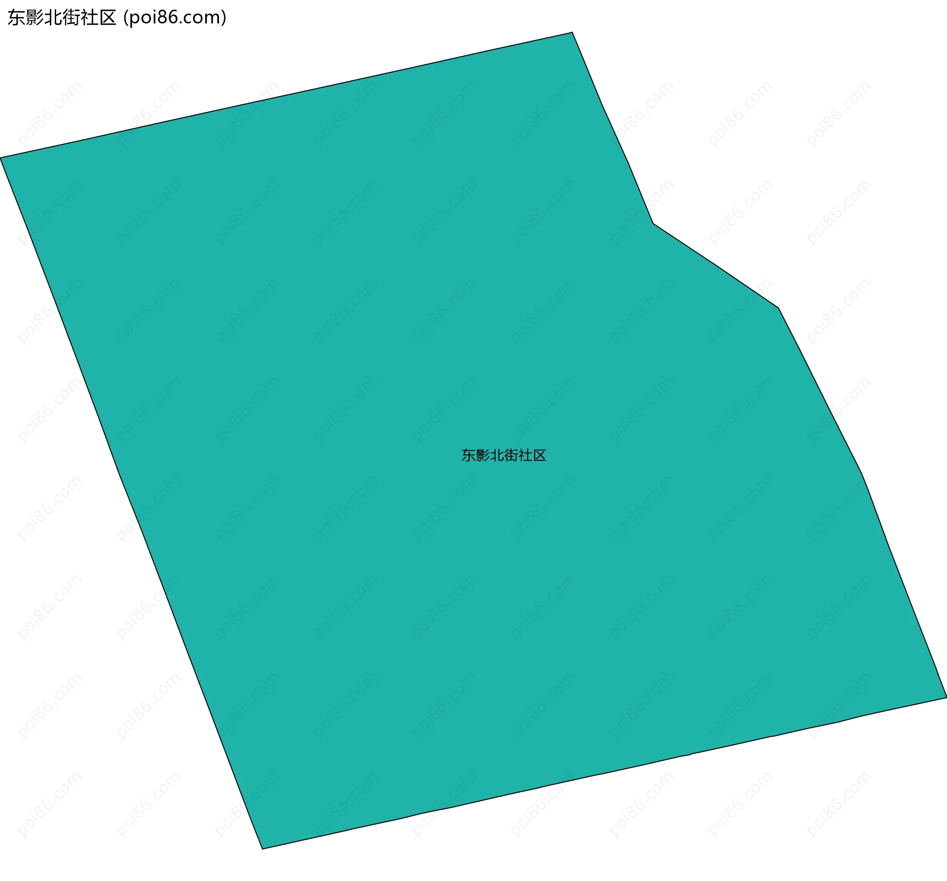 东影北街社区边界地图