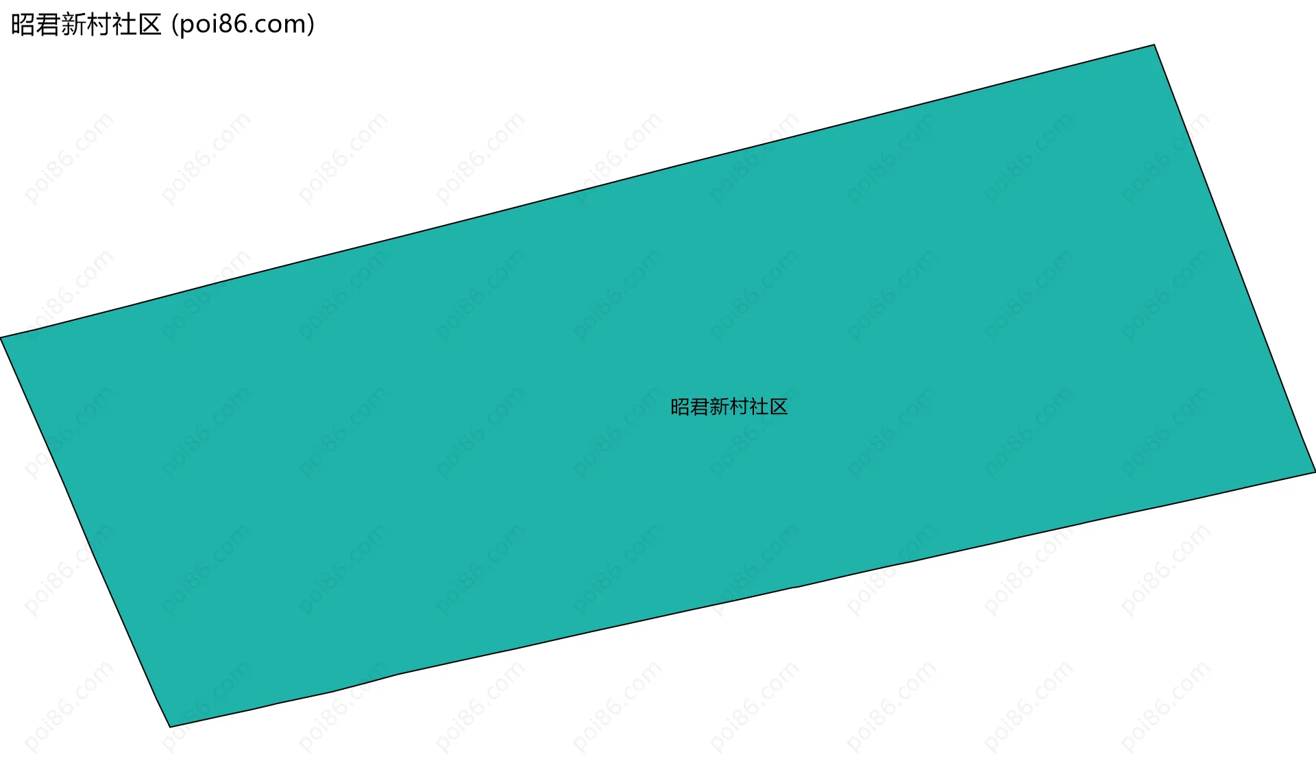 昭君新村社区边界地图