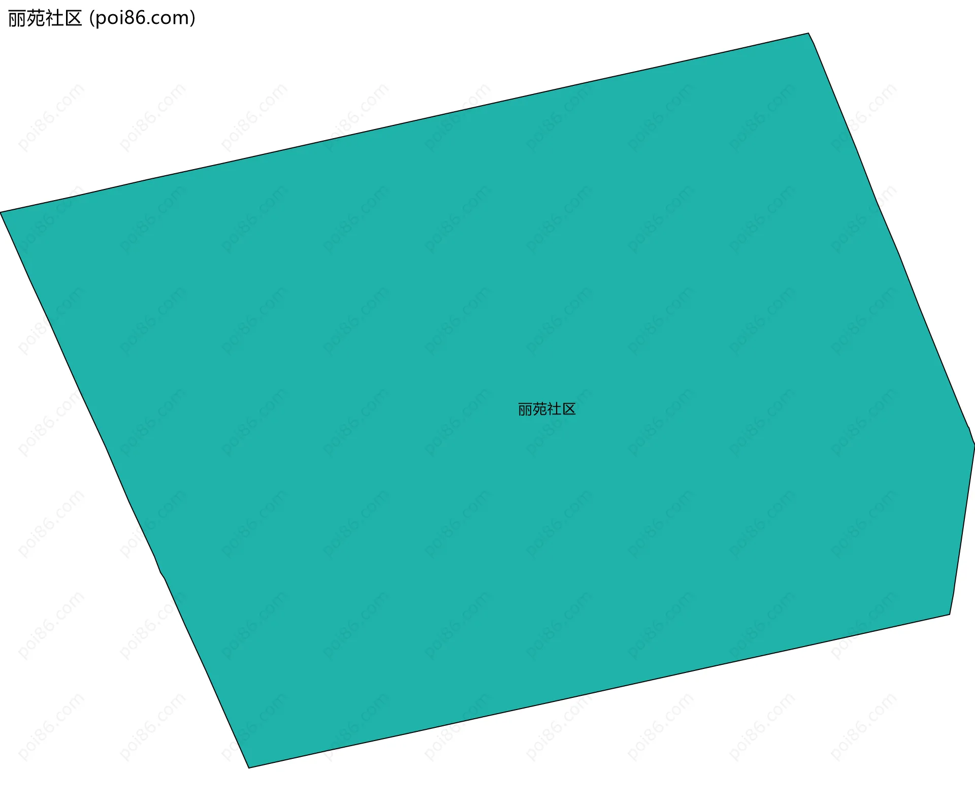 丽苑社区边界地图