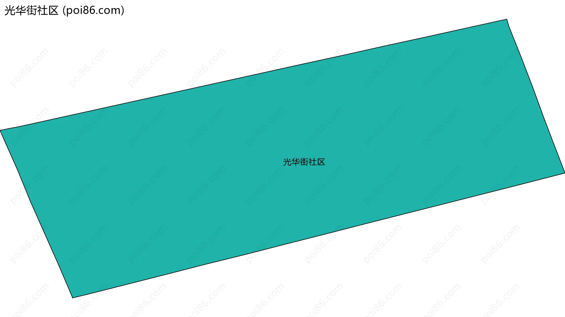 光华街社区边界地图