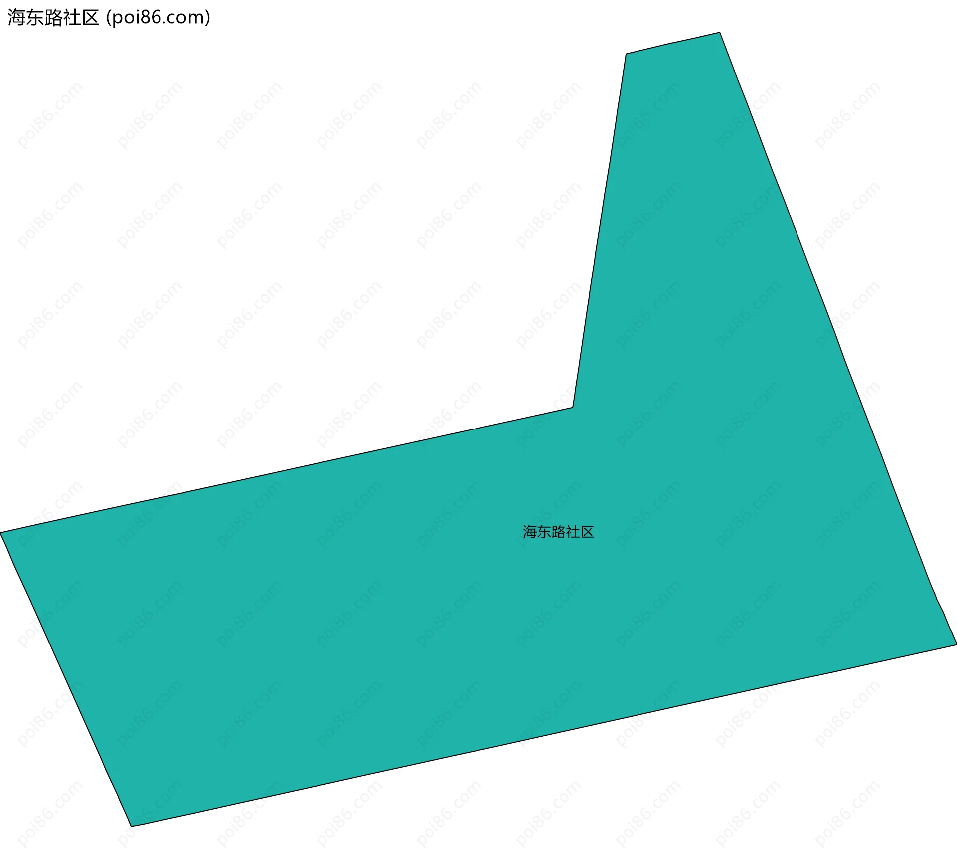 海东路社区边界地图