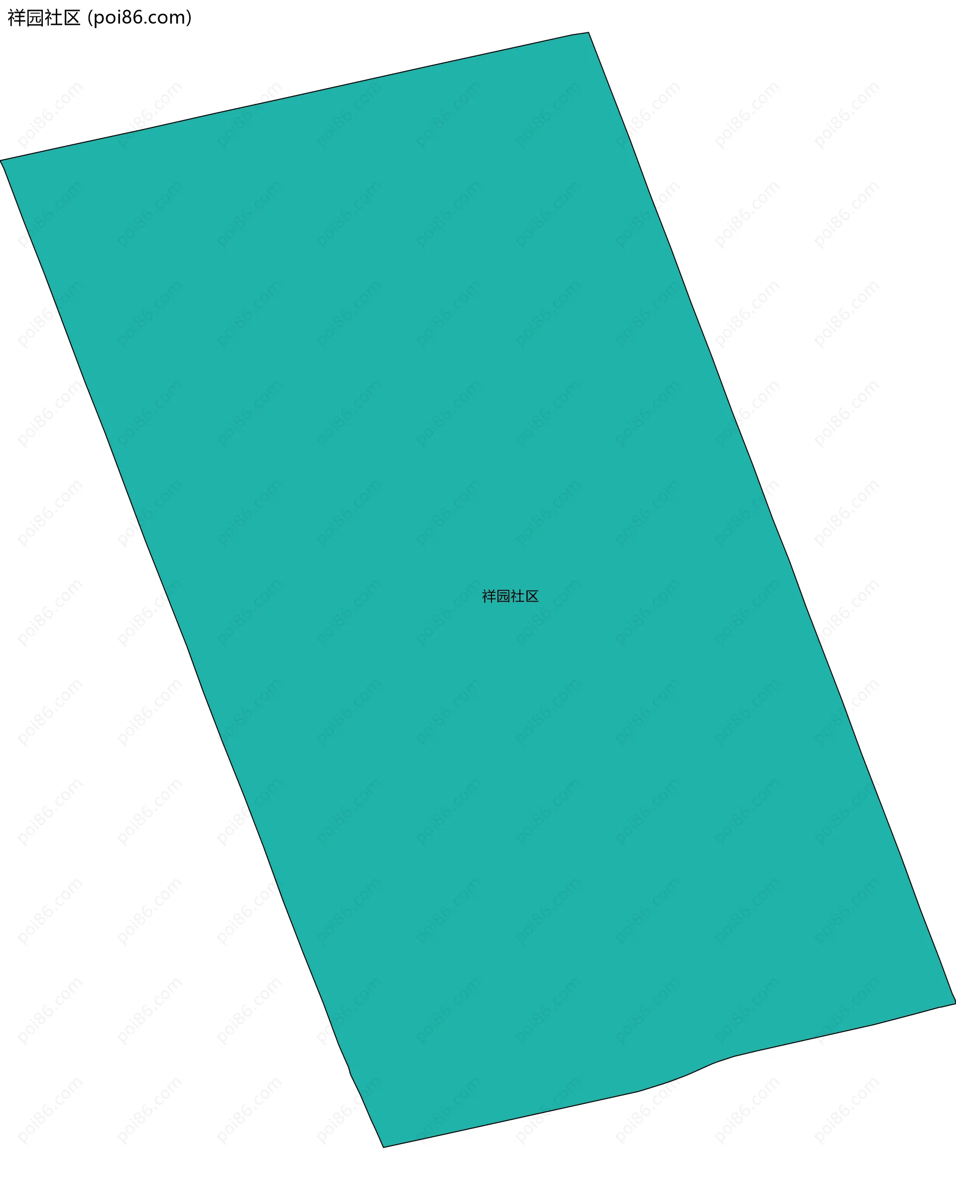 祥园社区边界地图