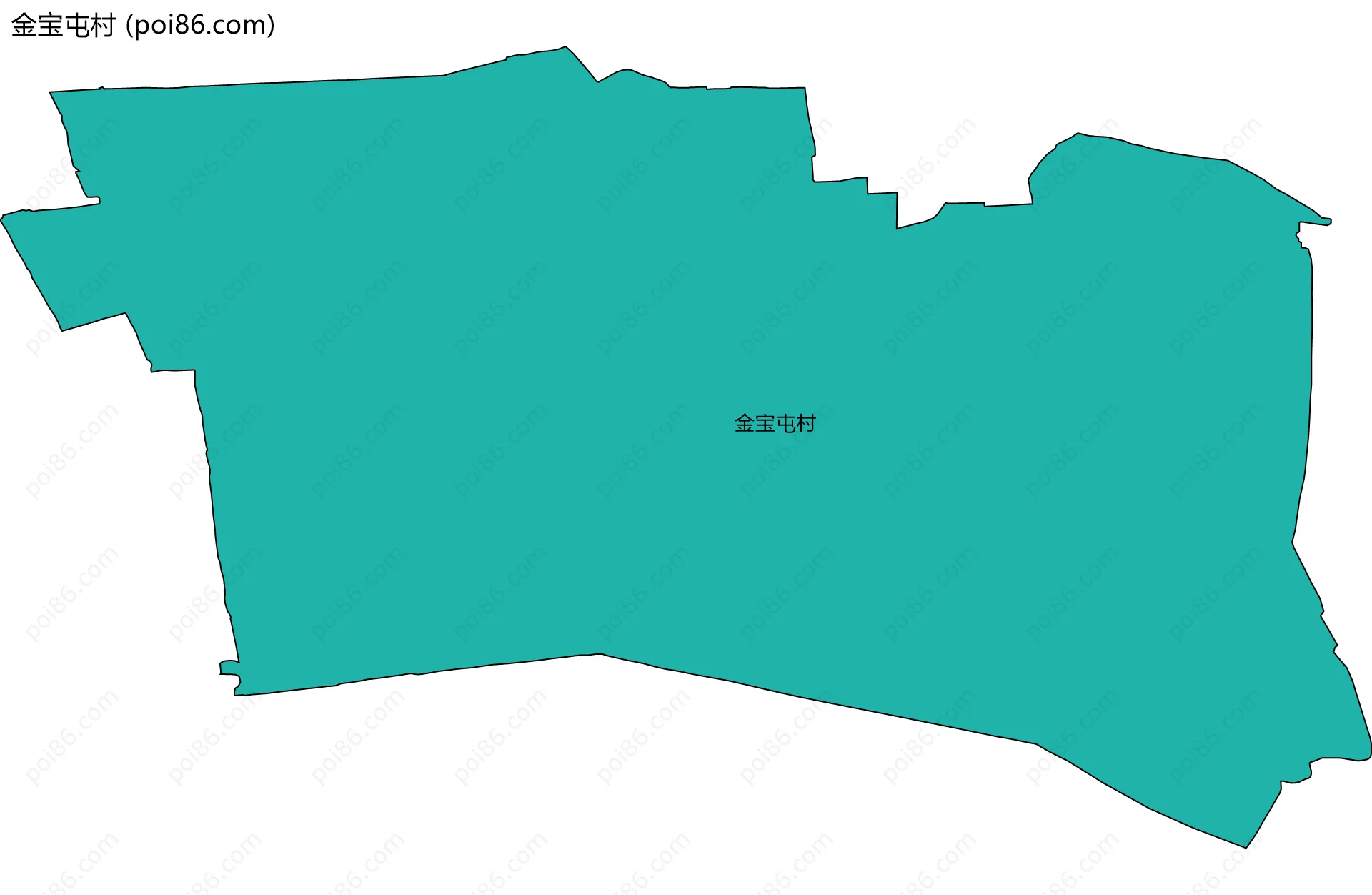 金宝屯村边界地图