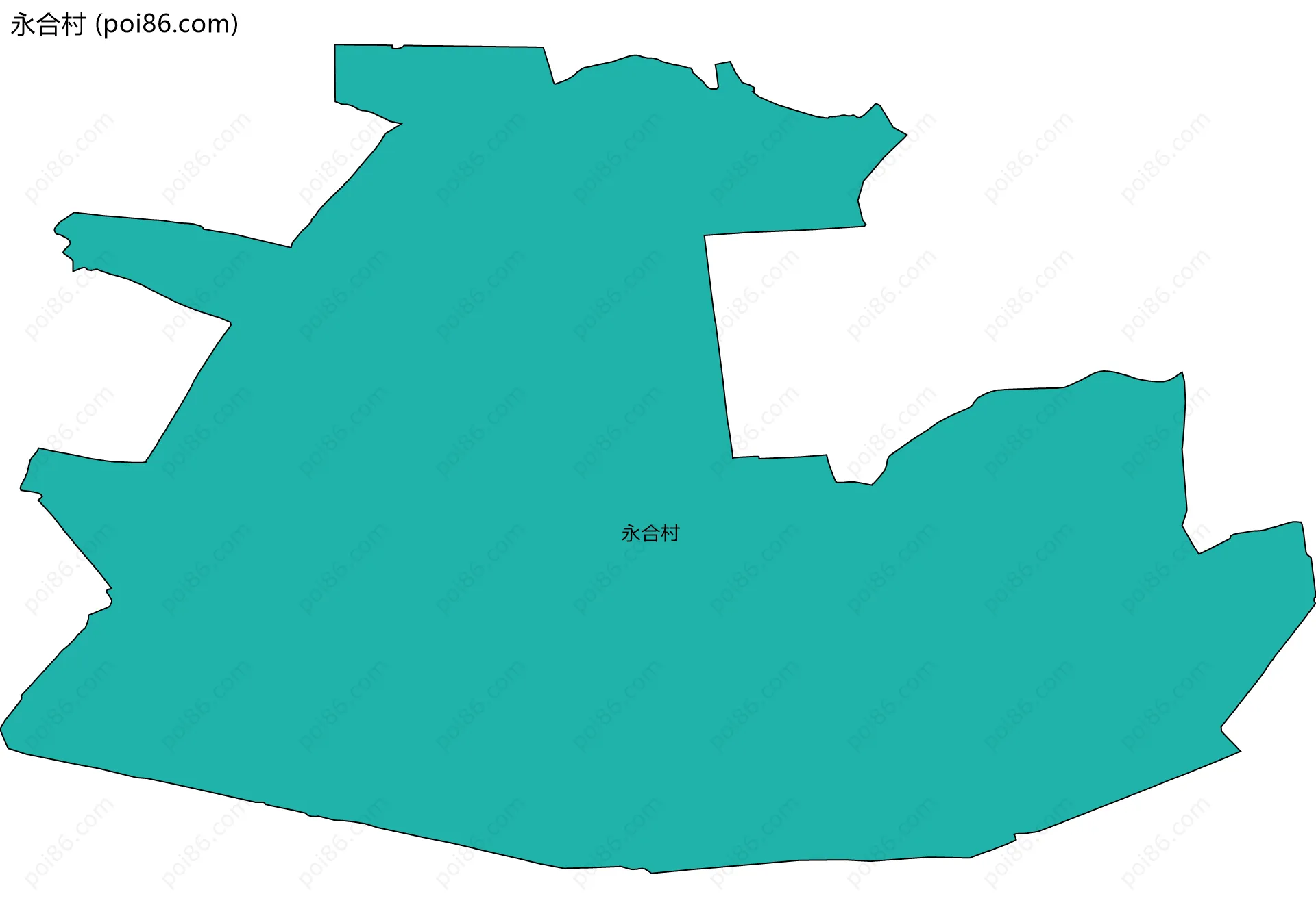 永合村边界地图