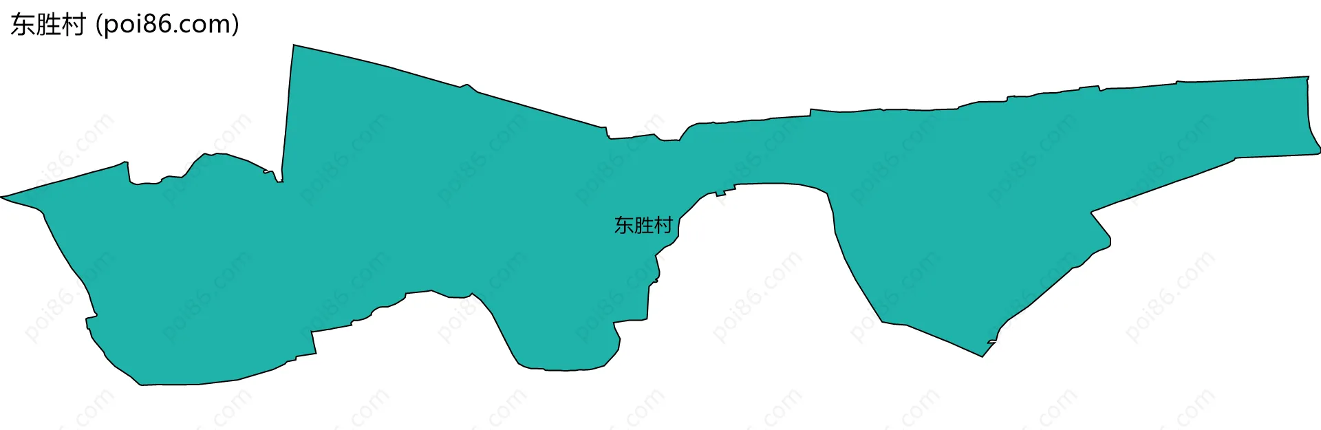 东胜村边界地图